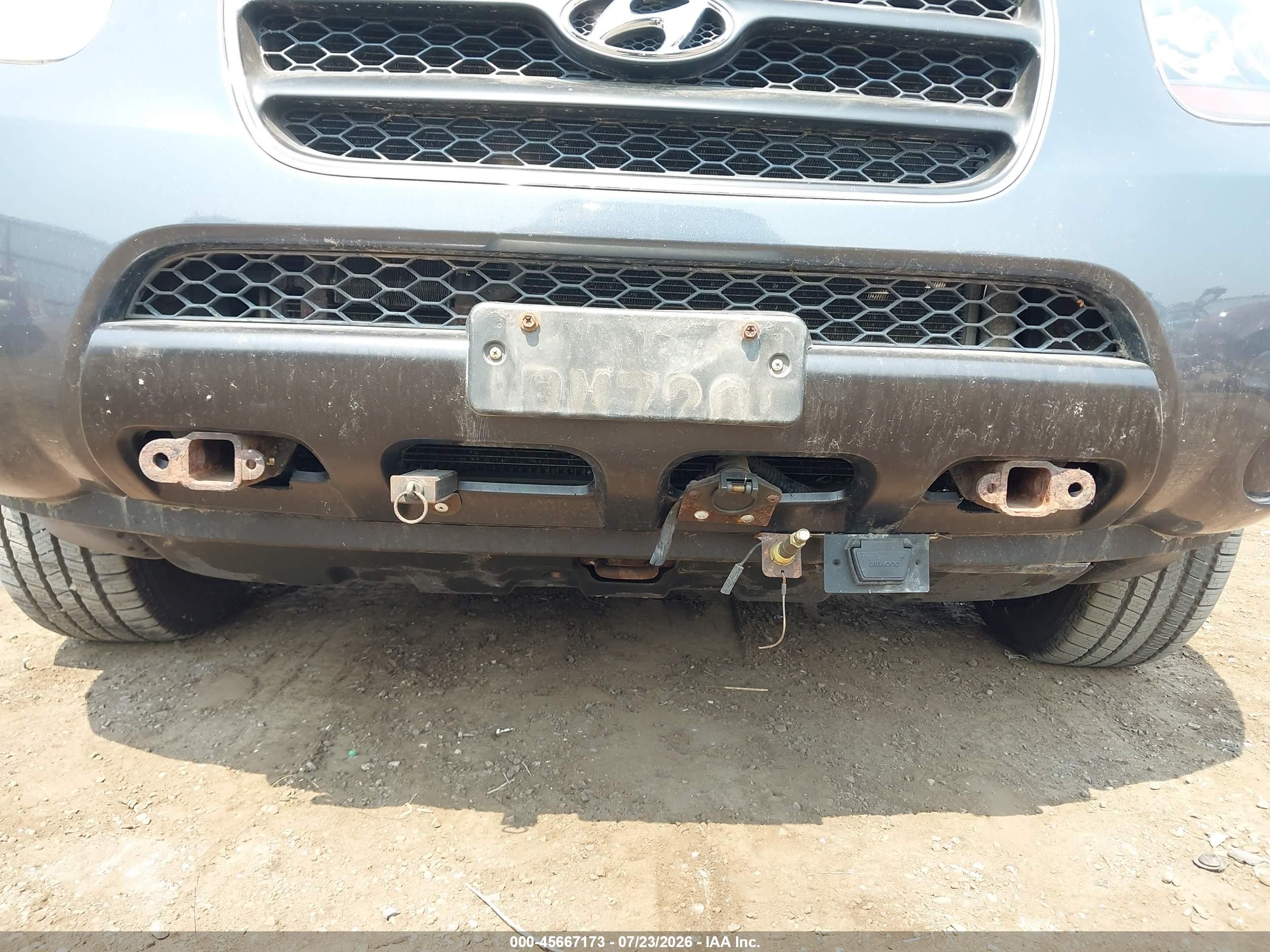 2007 Hyundai Santa Fe Gls Blue vin: 5NMSG13D77H046606