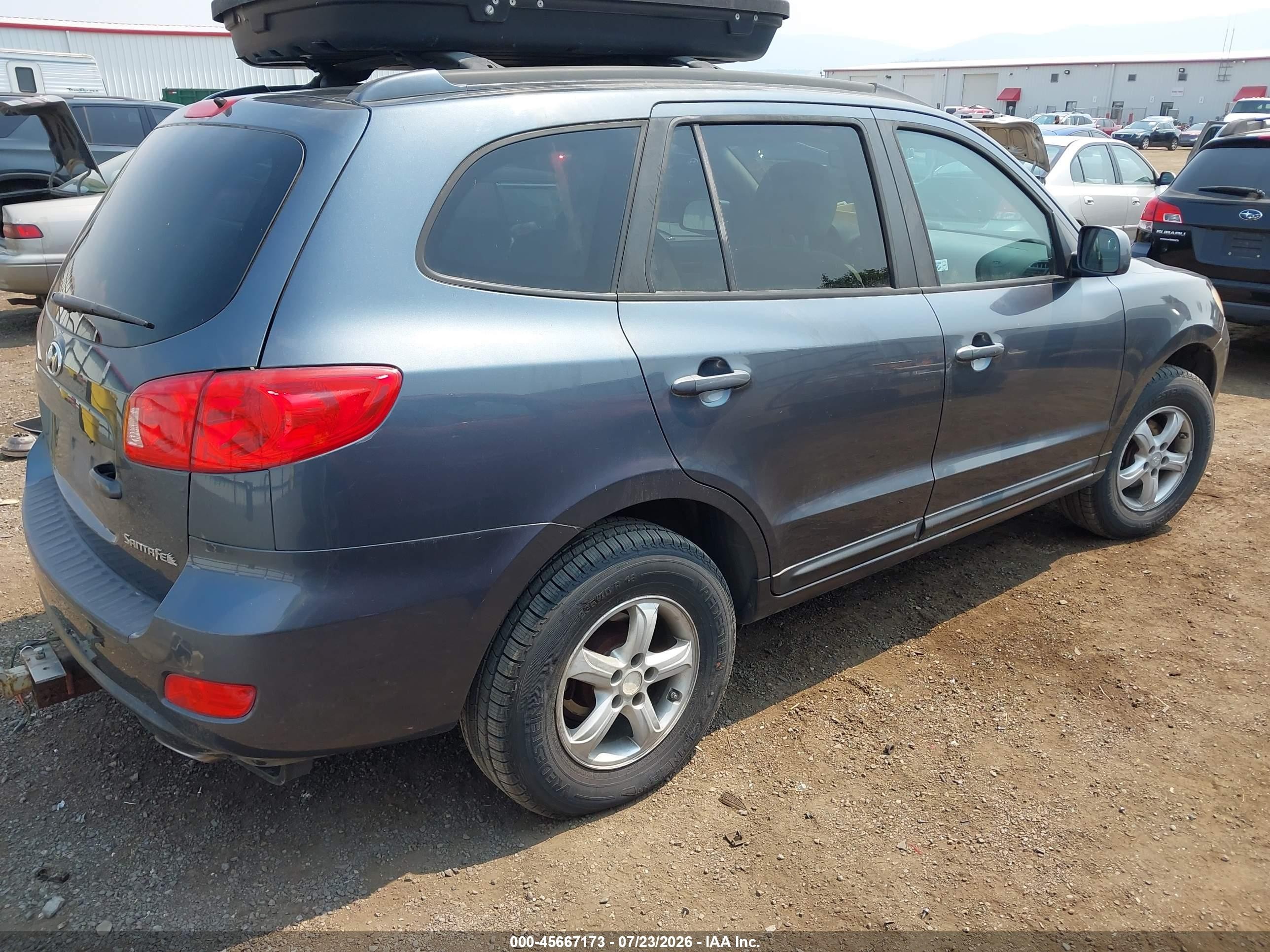 2007 Hyundai Santa Fe Gls Blue vin: 5NMSG13D77H046606