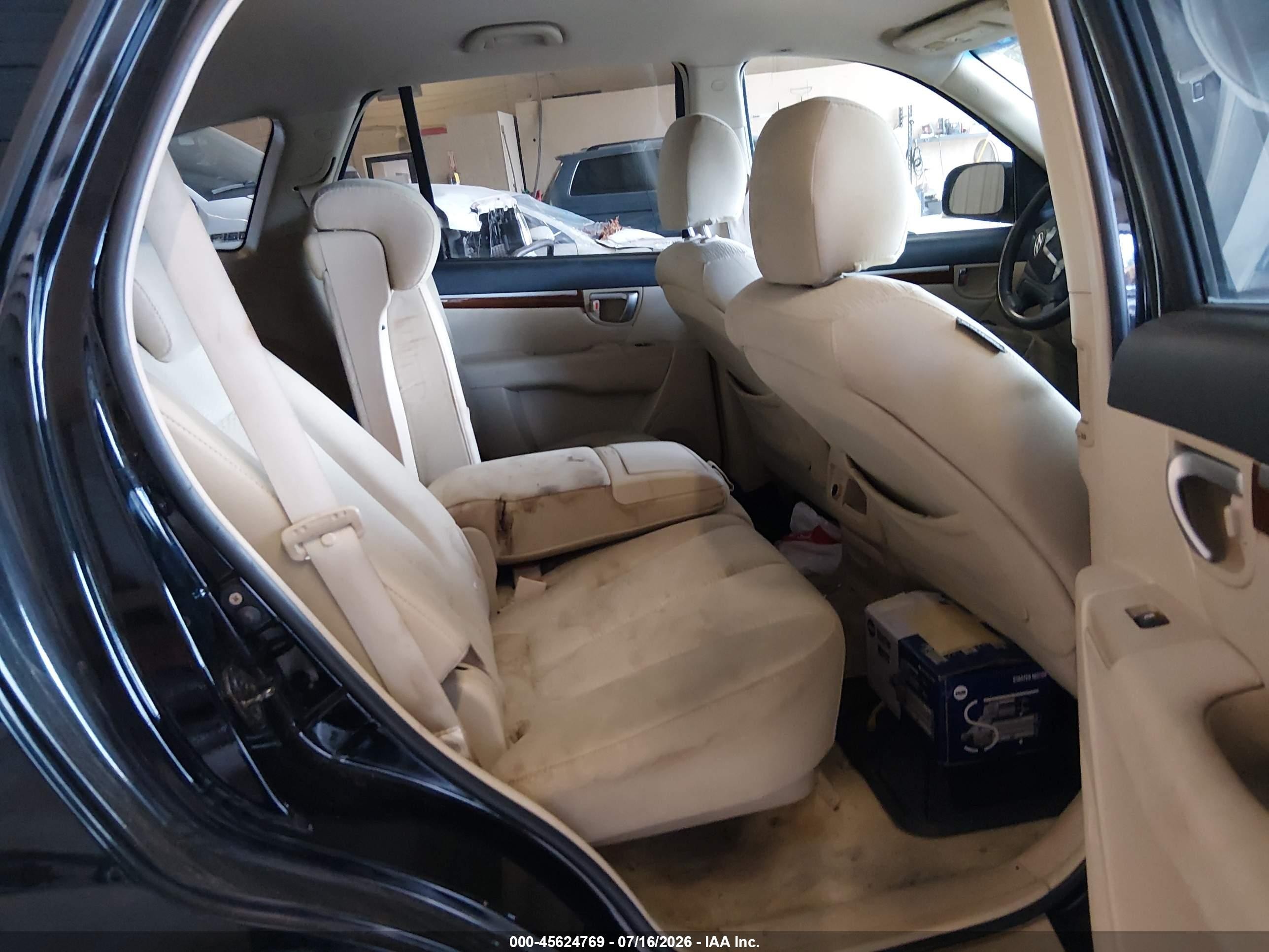2007 Hyundai Santa Fe Gls Черный vin: 5NMSG13D77H054432