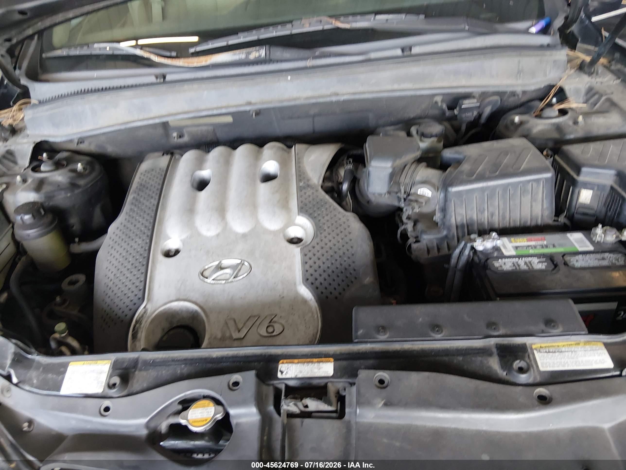 2007 Hyundai Santa Fe Gls Черный vin: 5NMSG13D77H054432