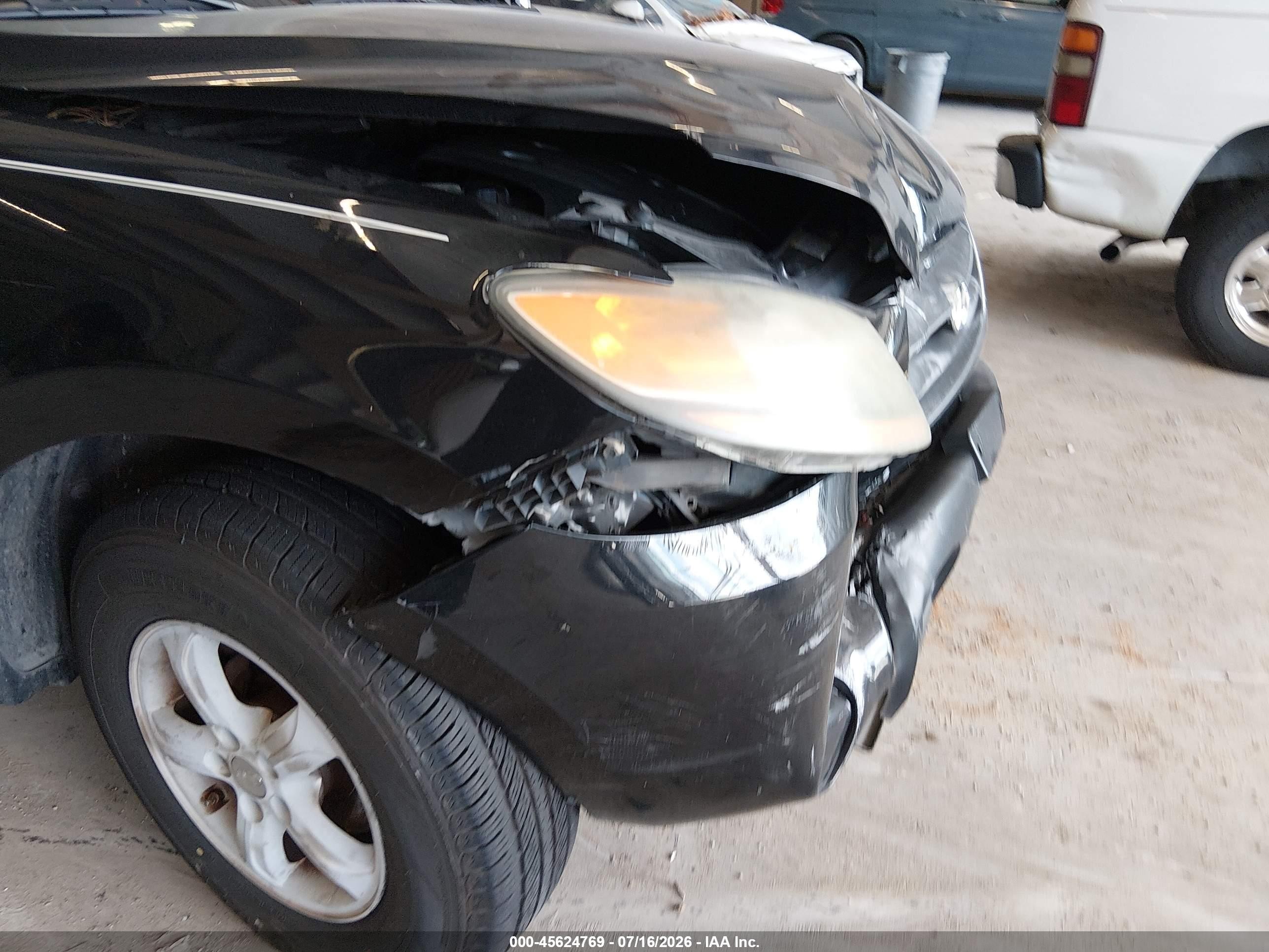 2007 Hyundai Santa Fe Gls Черный vin: 5NMSG13D77H054432