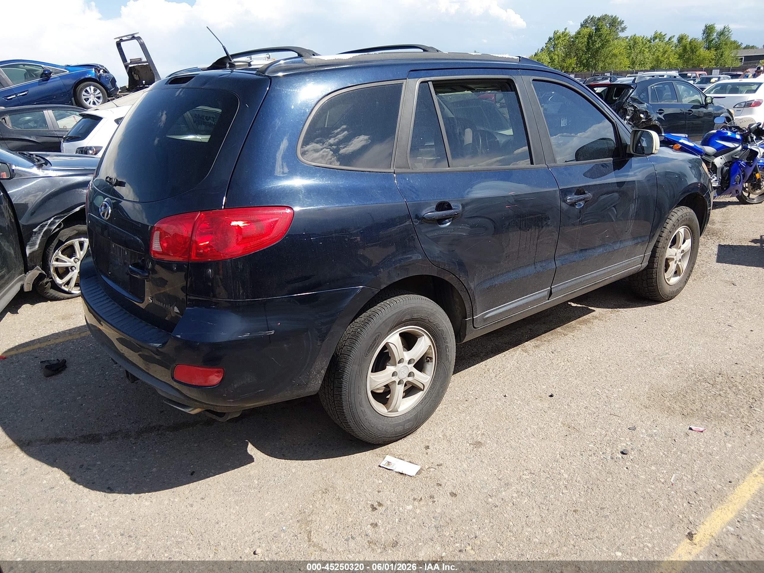 2007 Hyundai Santa Fe Gls Blue vin: 5NMSG13D77H064202