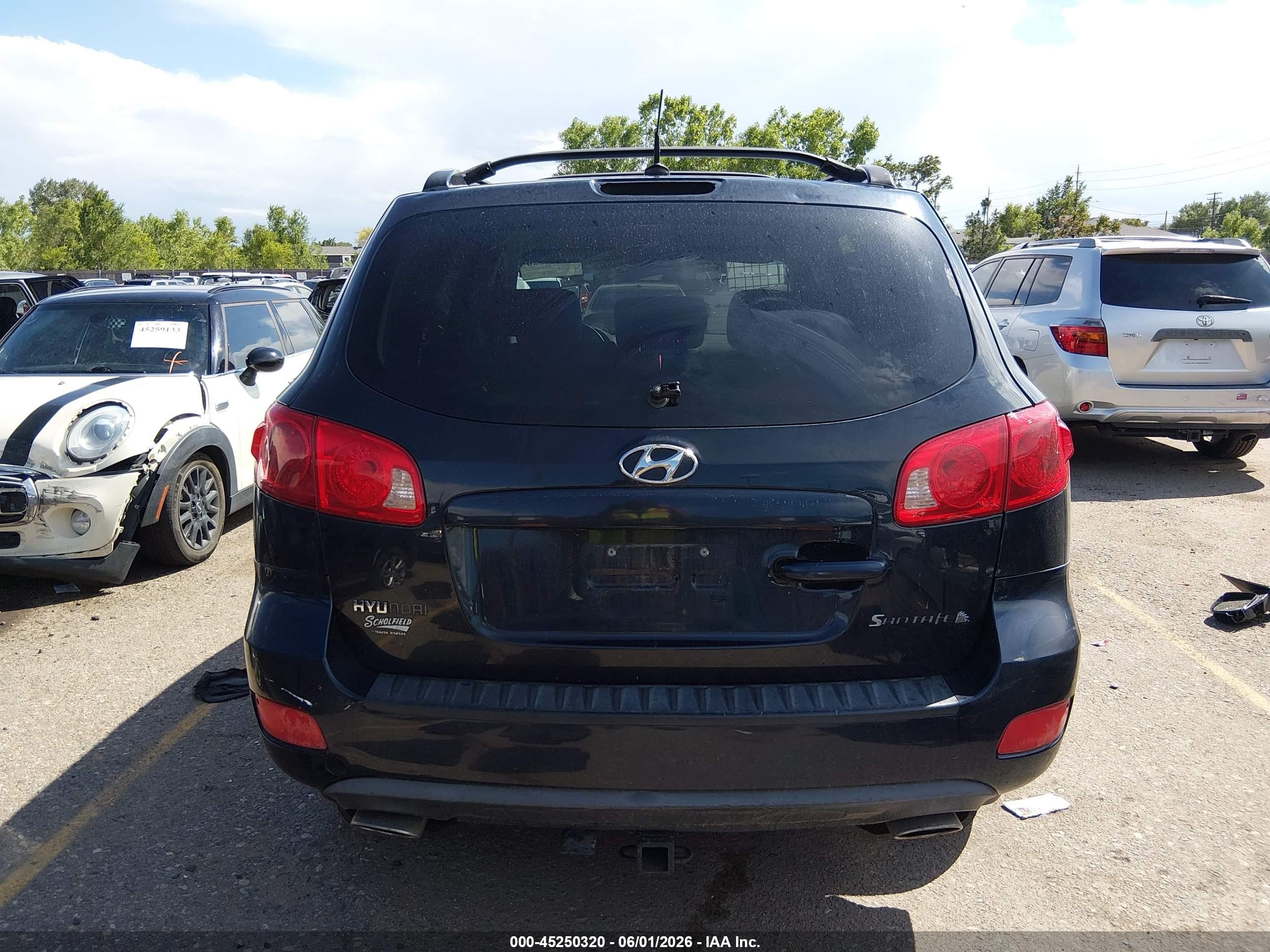 2007 Hyundai Santa Fe Gls Blue vin: 5NMSG13D77H064202