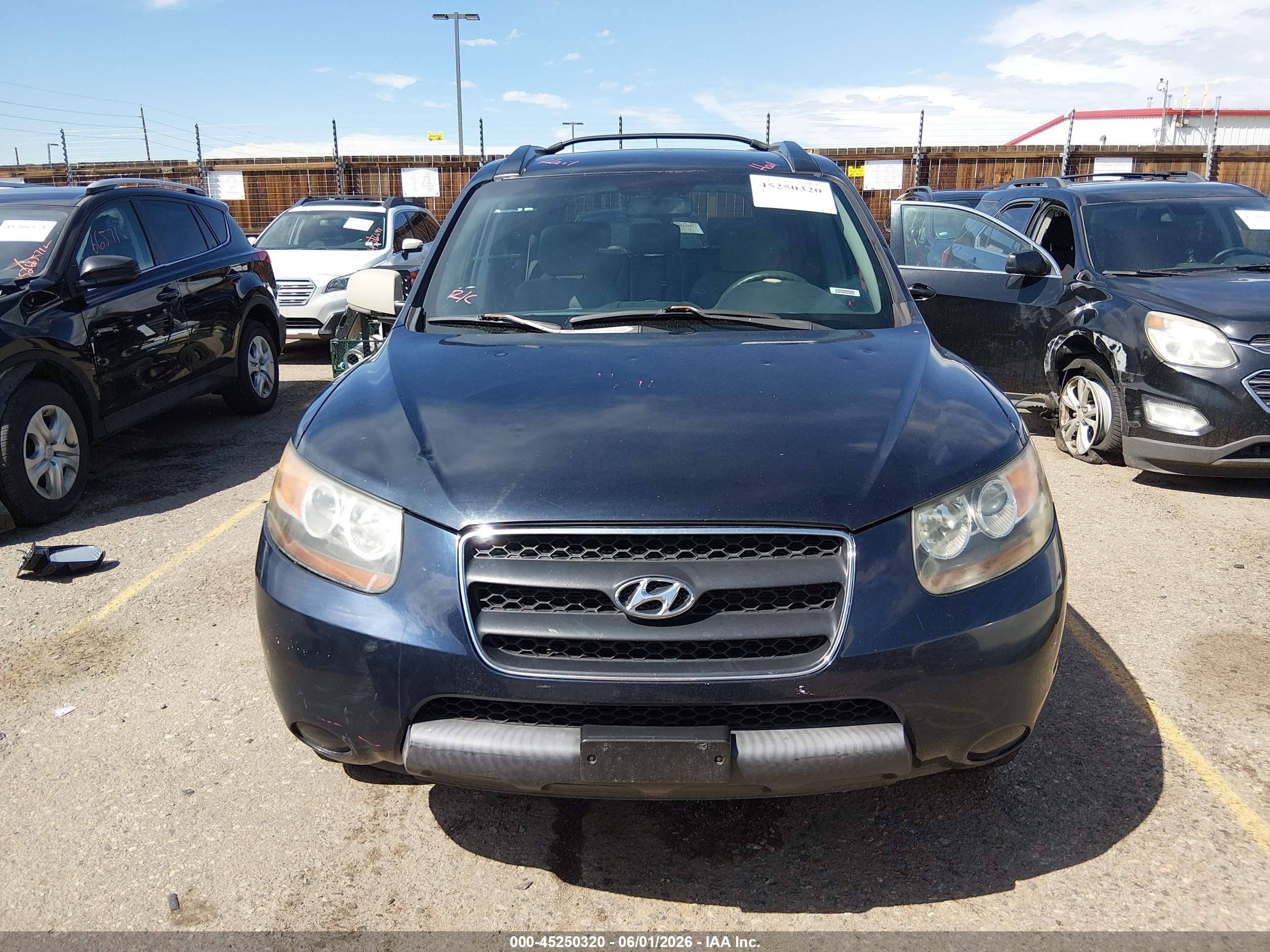 2007 Hyundai Santa Fe Gls Blue vin: 5NMSG13D77H064202