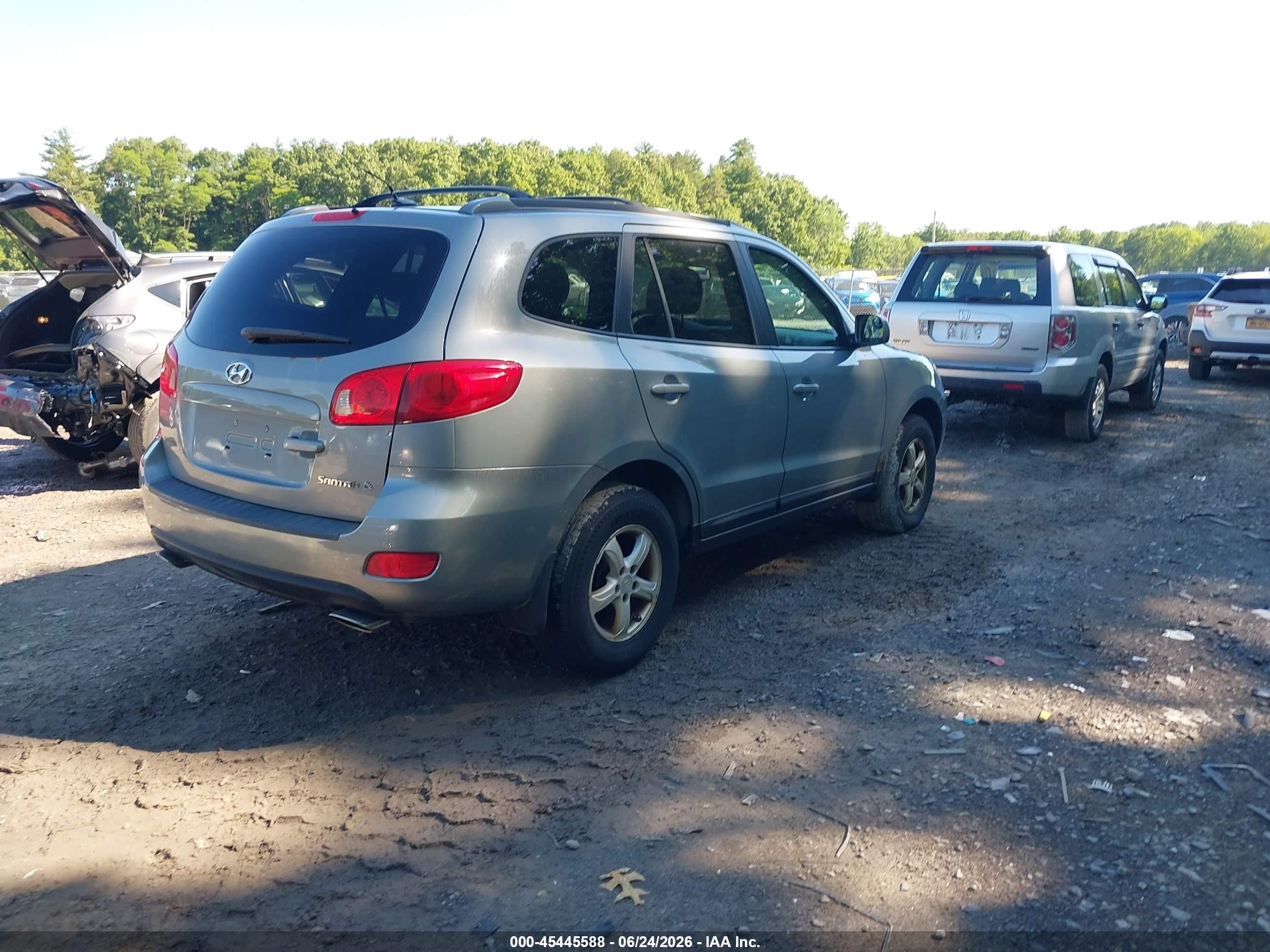 2007 Hyundai Santa Fe Gls Blue vin: 5NMSG13D77H110630