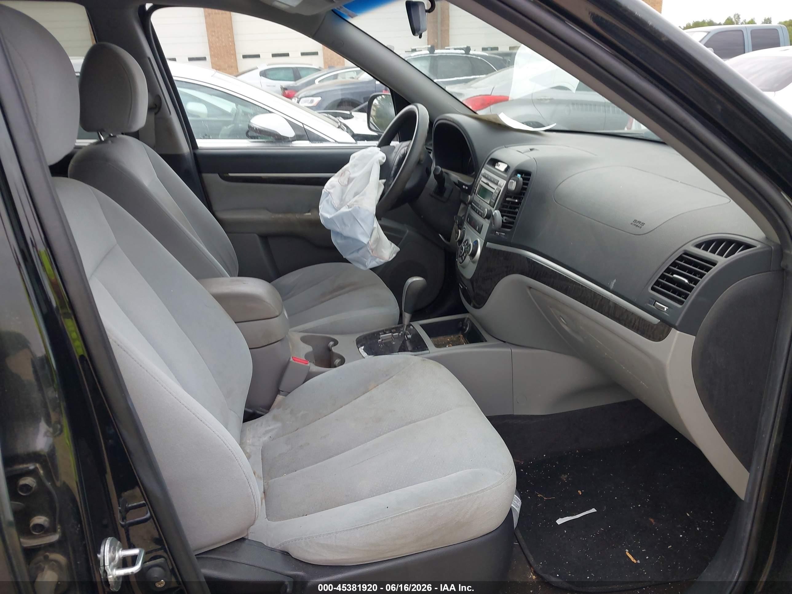 2008 Hyundai Santa Fe Gls Black vin: 5NMSG13D78H188665