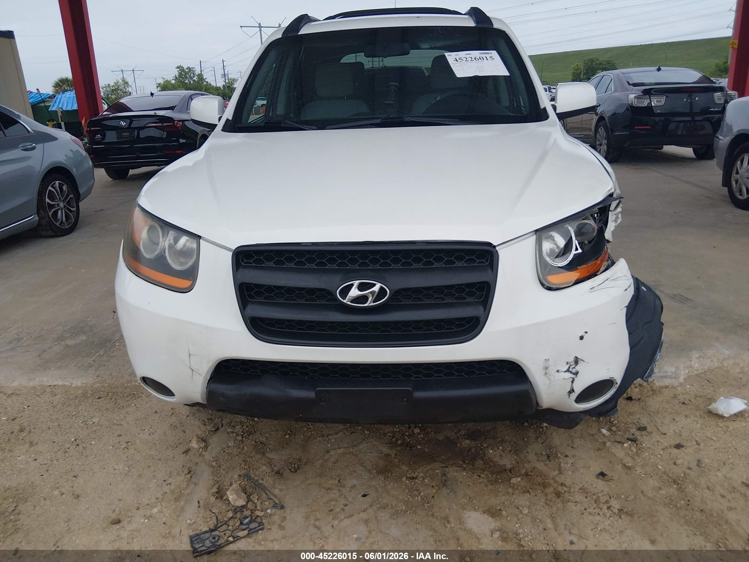 2008 Hyundai Santa Fe Gls Белый vin: 5NMSG13D78H192022