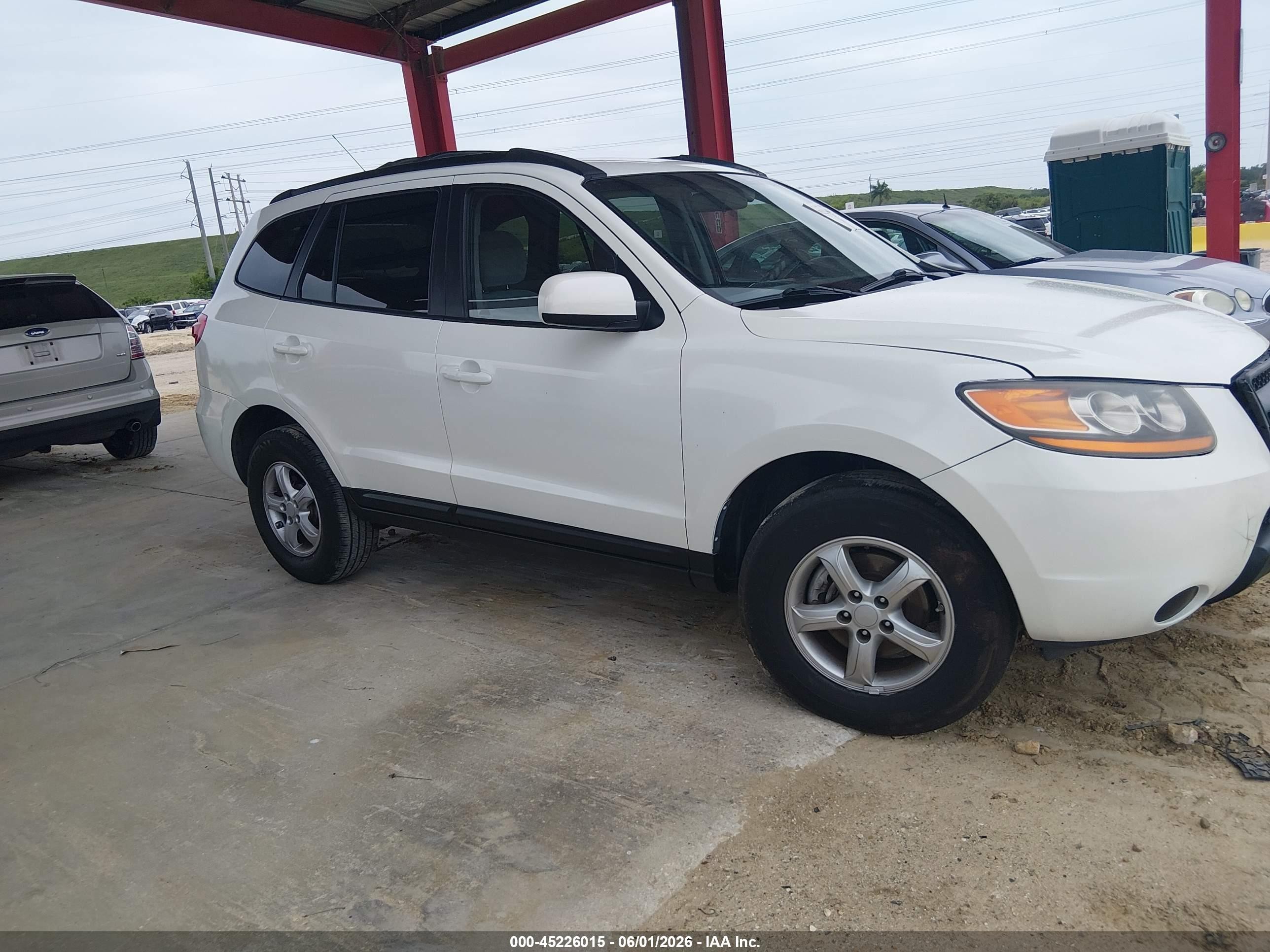 2008 Hyundai Santa Fe Gls Белый vin: 5NMSG13D78H192022