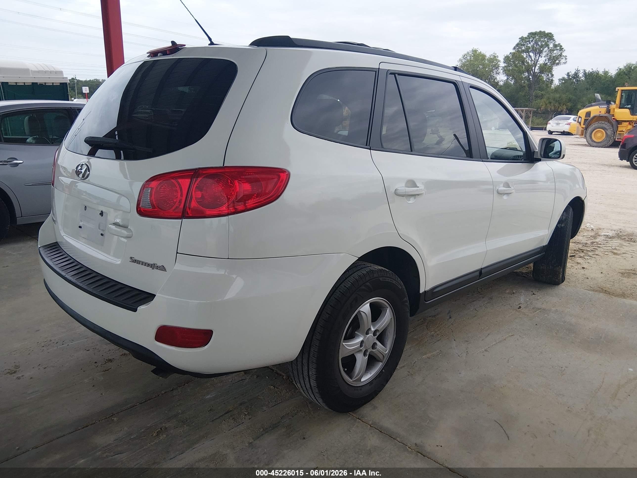 2008 Hyundai Santa Fe Gls Белый vin: 5NMSG13D78H192022