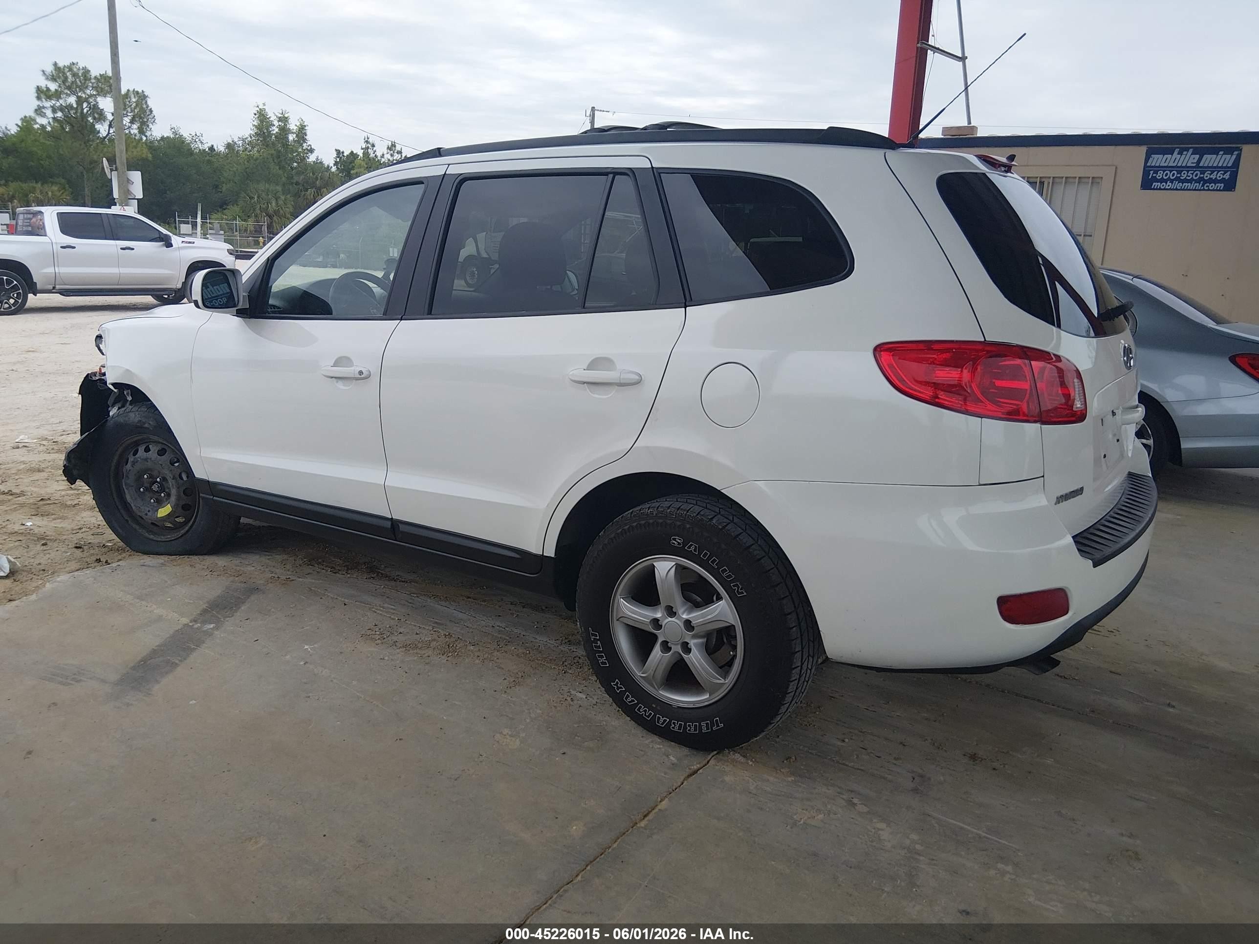 2008 Hyundai Santa Fe Gls Белый vin: 5NMSG13D78H192022