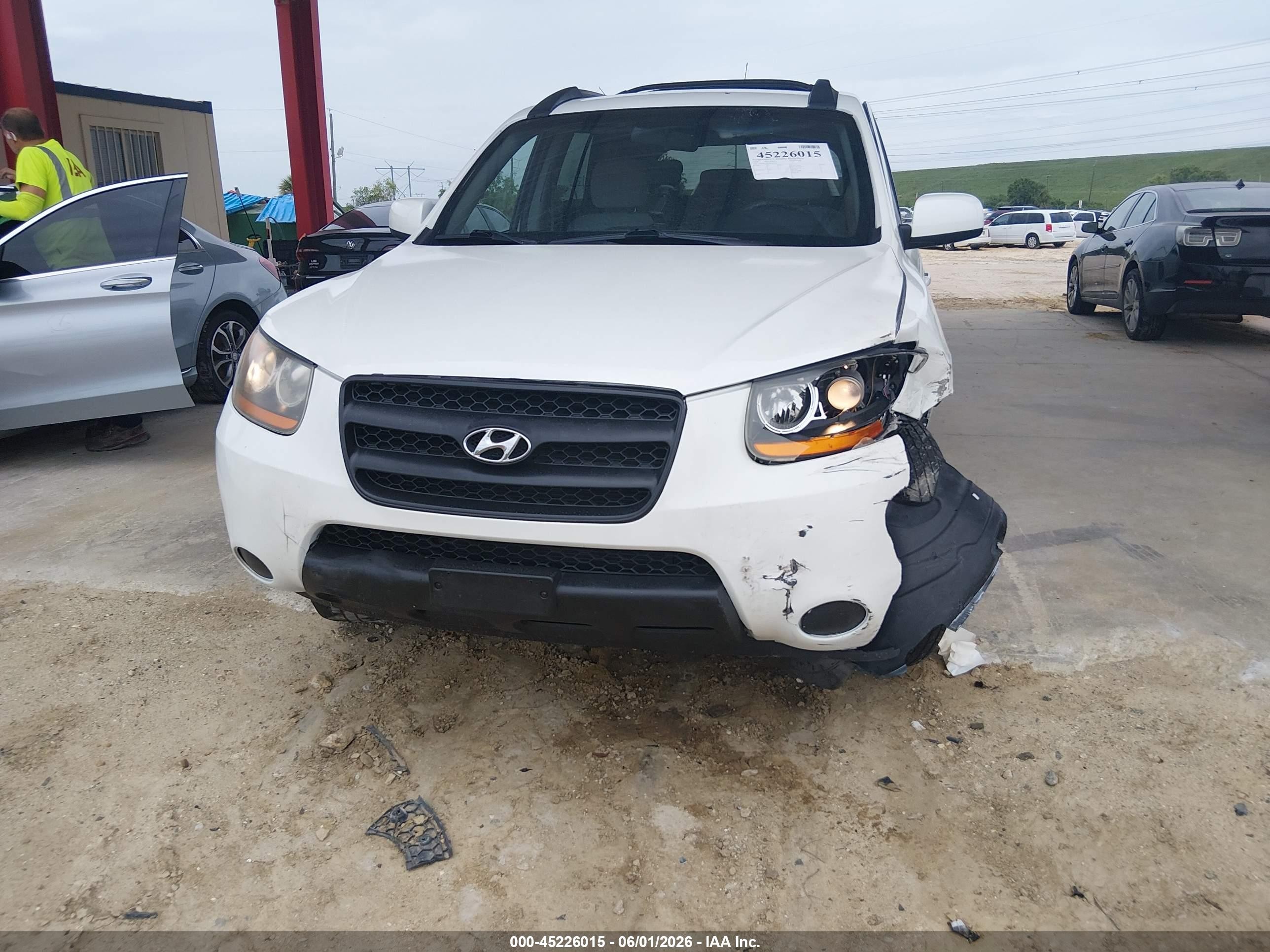 2008 Hyundai Santa Fe Gls Белый vin: 5NMSG13D78H192022