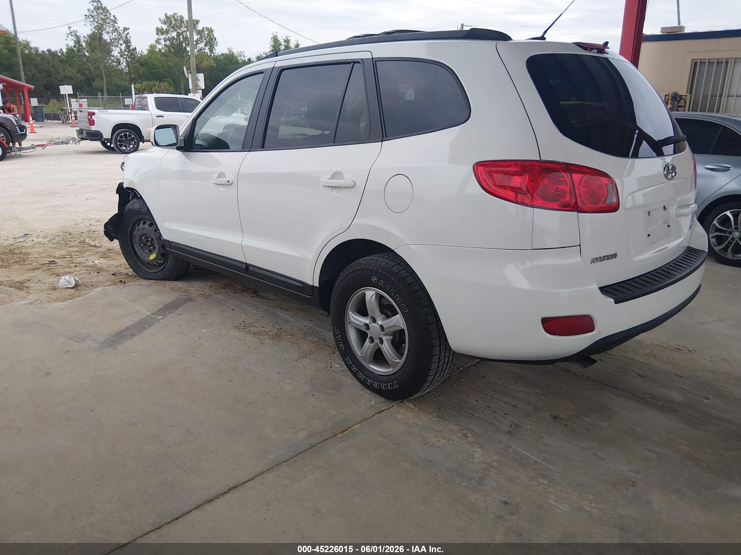 2008 Hyundai Santa Fe Gls Белый vin: 5NMSG13D78H192022