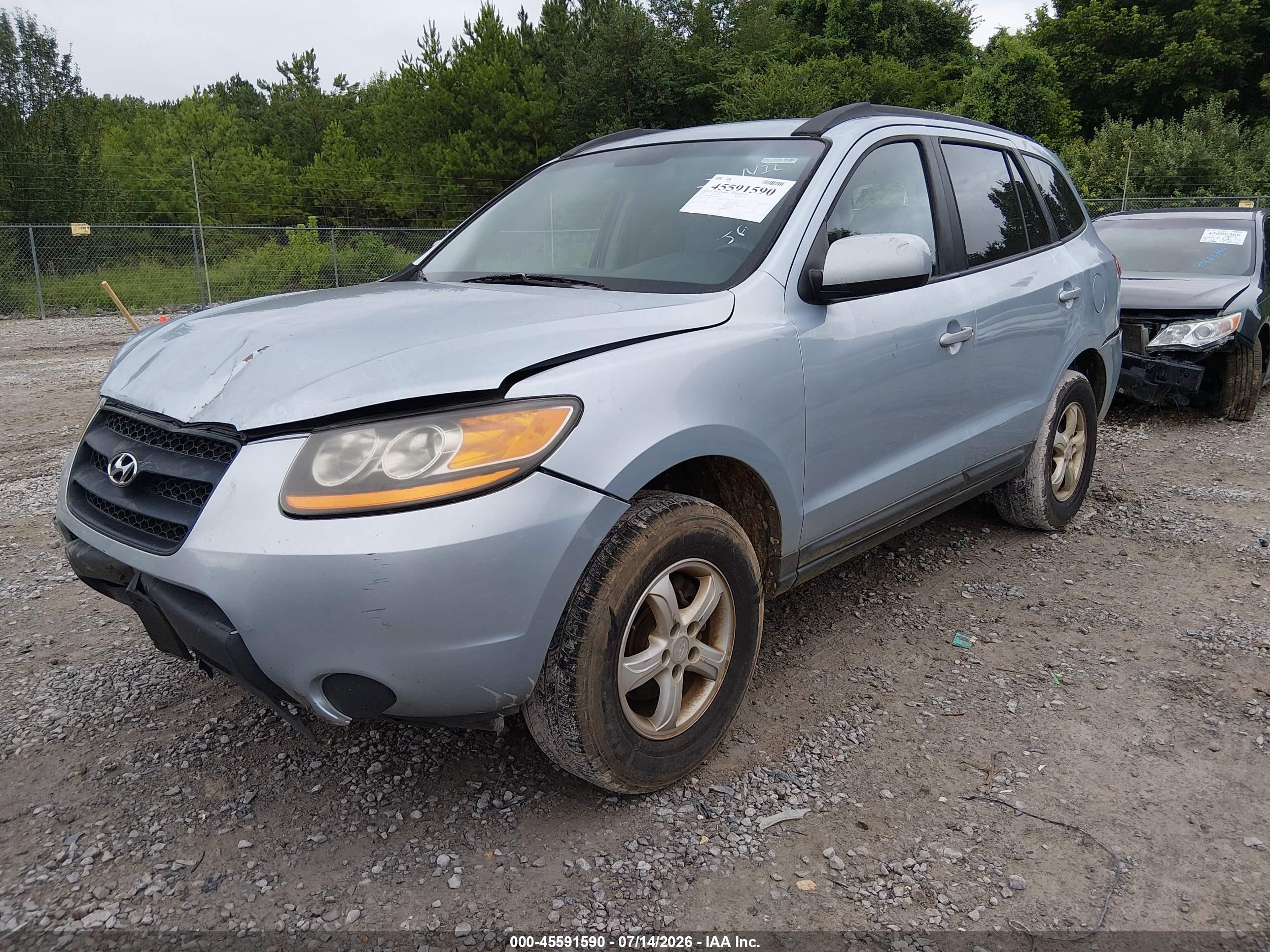 2008 Hyundai Santa Fe Gls Blue vin: 5NMSG13D78H225794