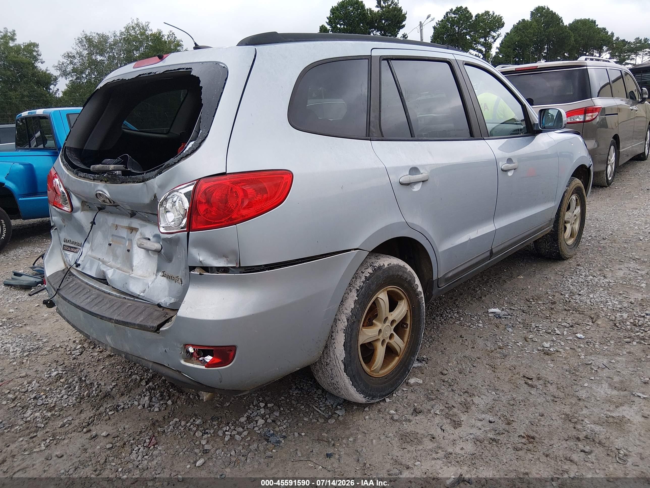 2008 Hyundai Santa Fe Gls Blue vin: 5NMSG13D78H225794