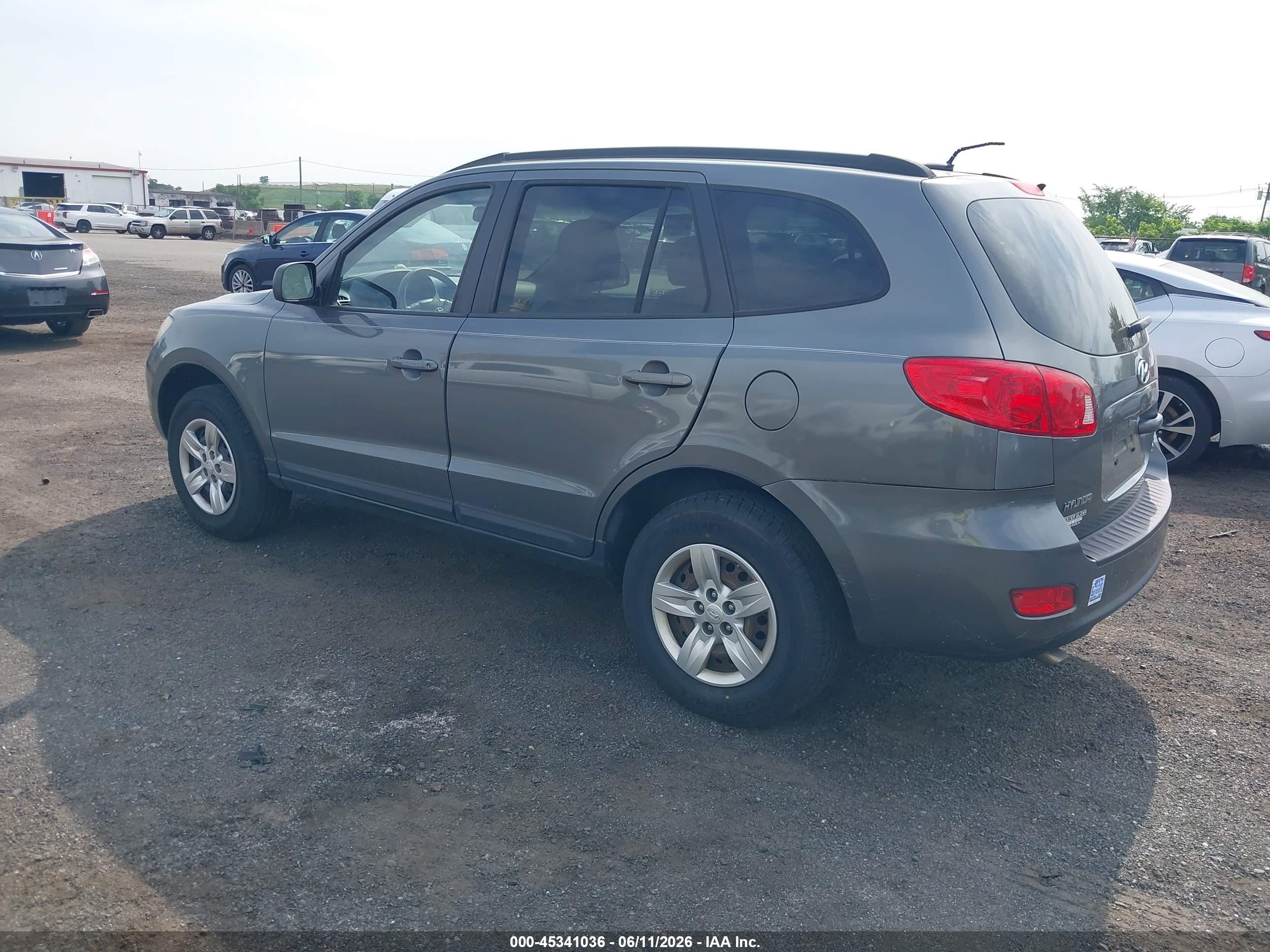 2009 Hyundai Santa Fe Gls Gray vin: 5NMSG13D79H263690