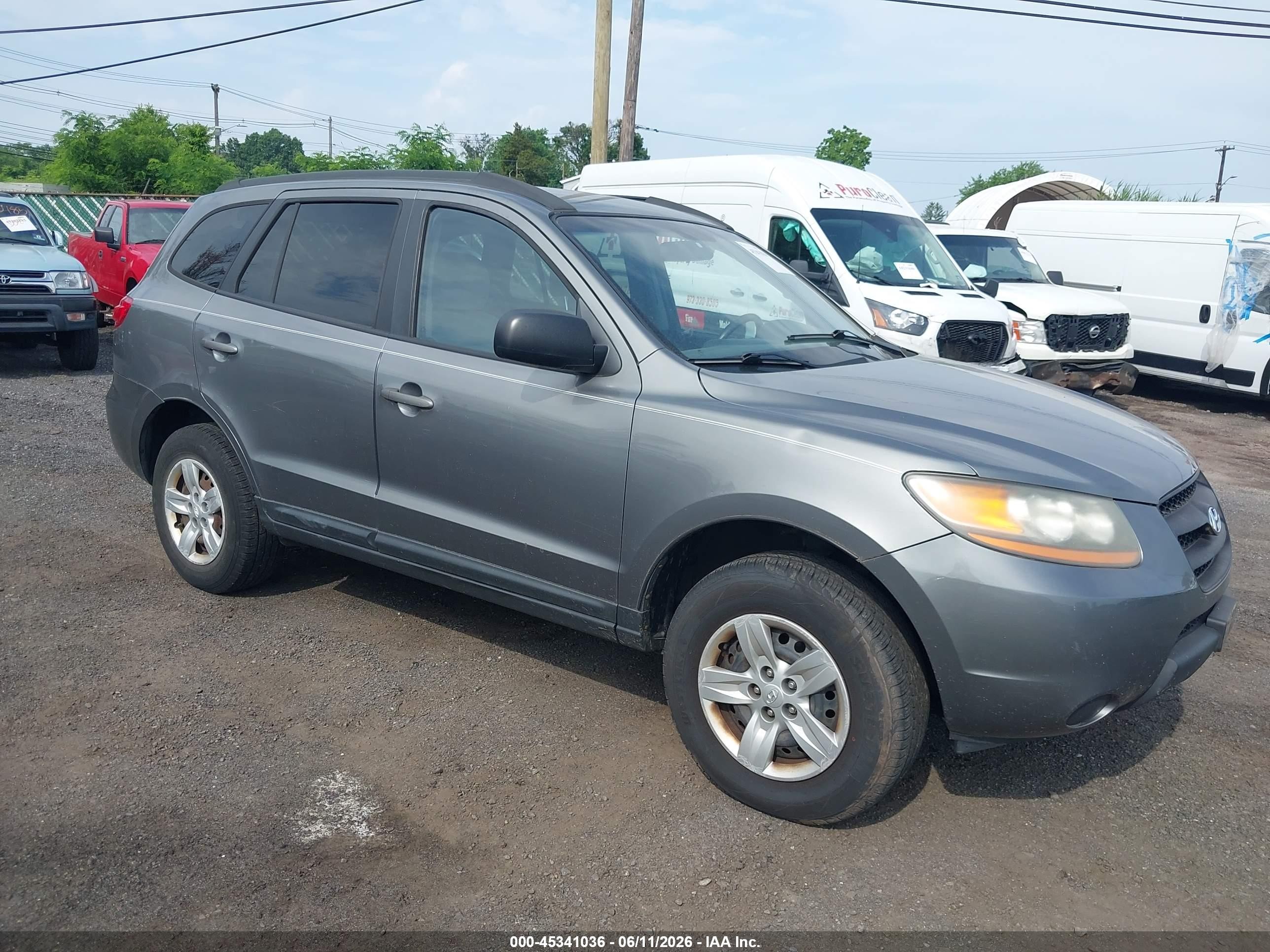 2009 Hyundai Santa Fe Gls Gray vin: 5NMSG13D79H263690
