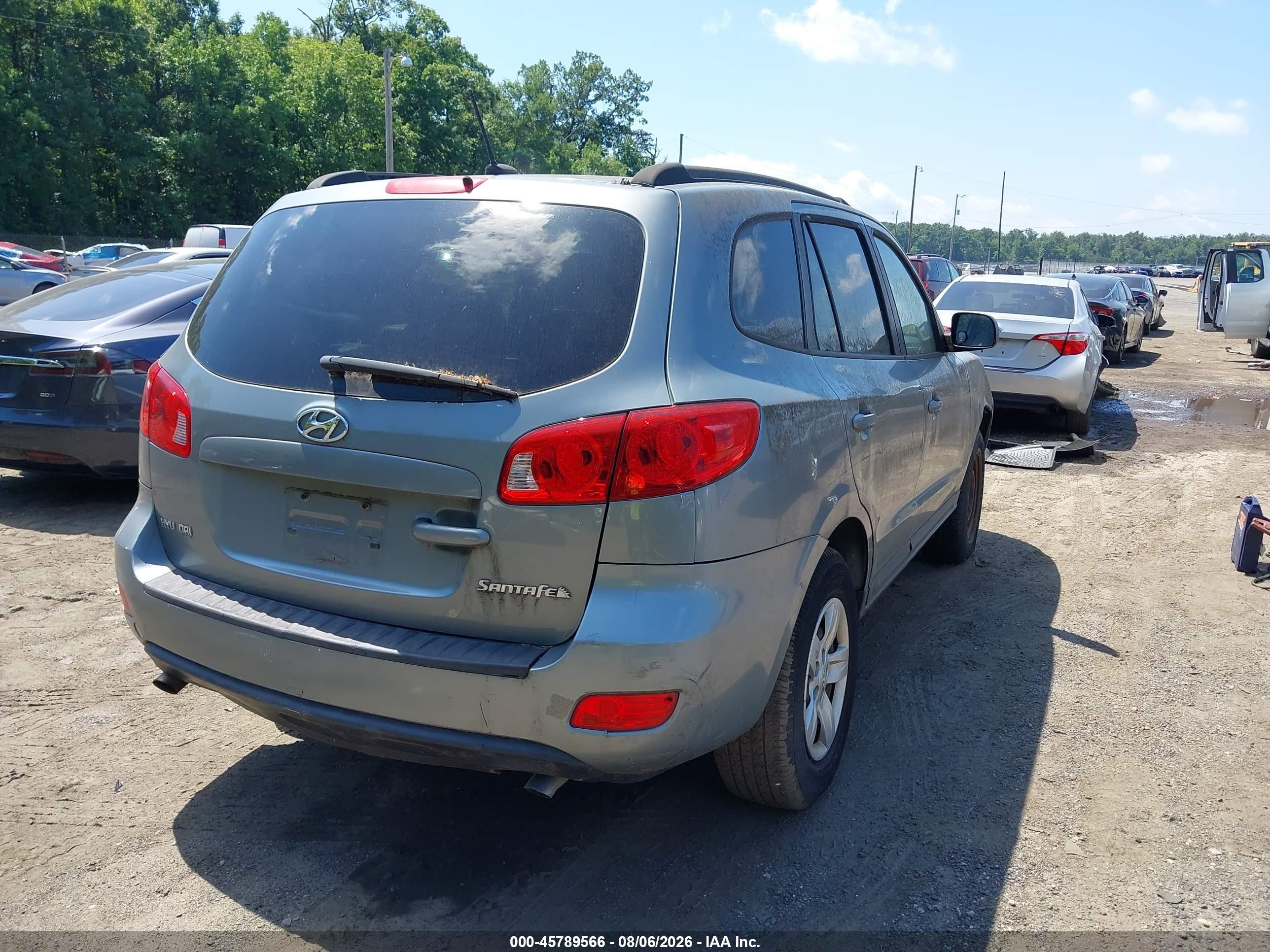 2009 Hyundai Santa Fe Gls Gray vin: 5NMSG13D79H301435
