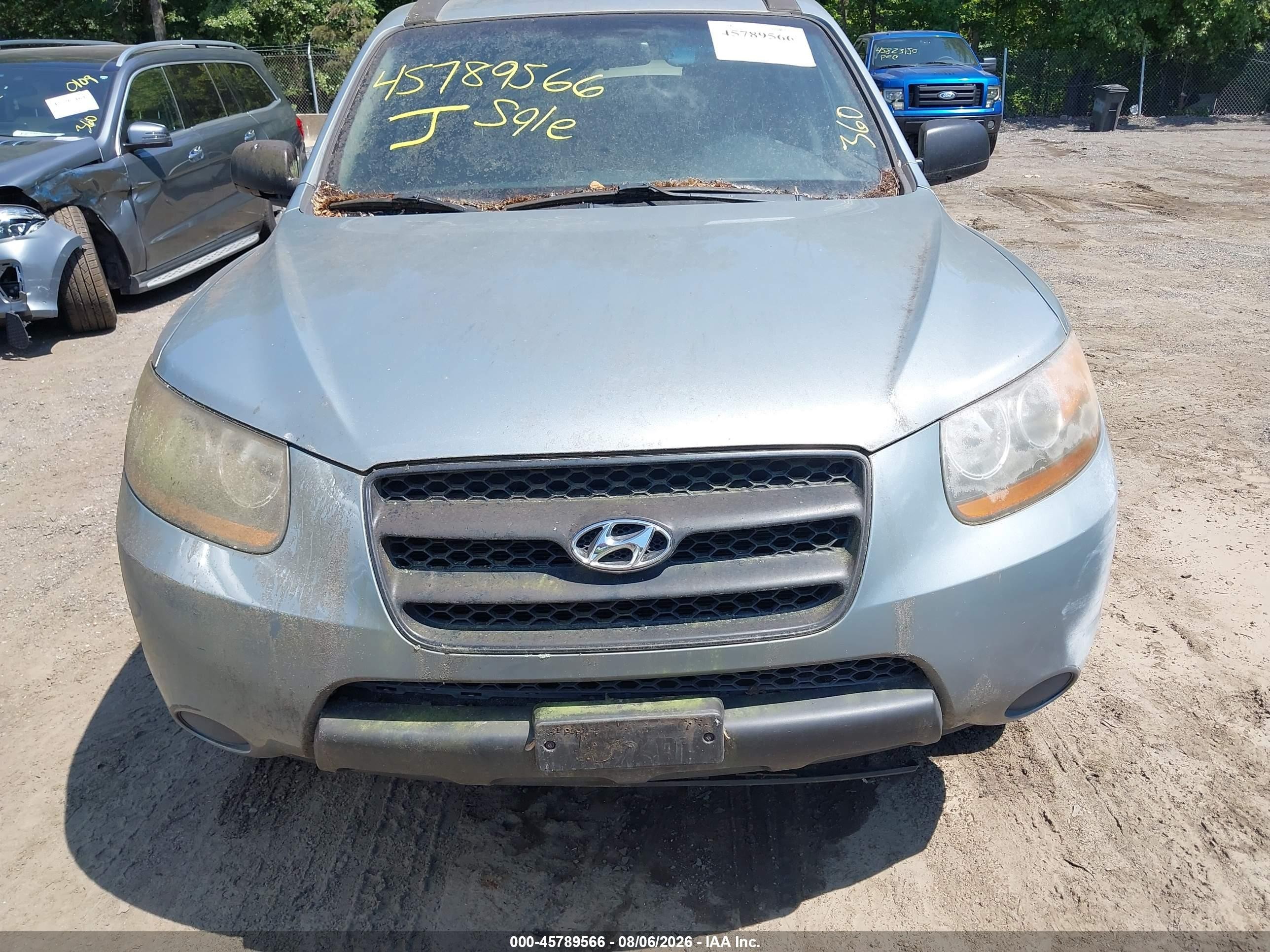 2009 Hyundai Santa Fe Gls Gray vin: 5NMSG13D79H301435