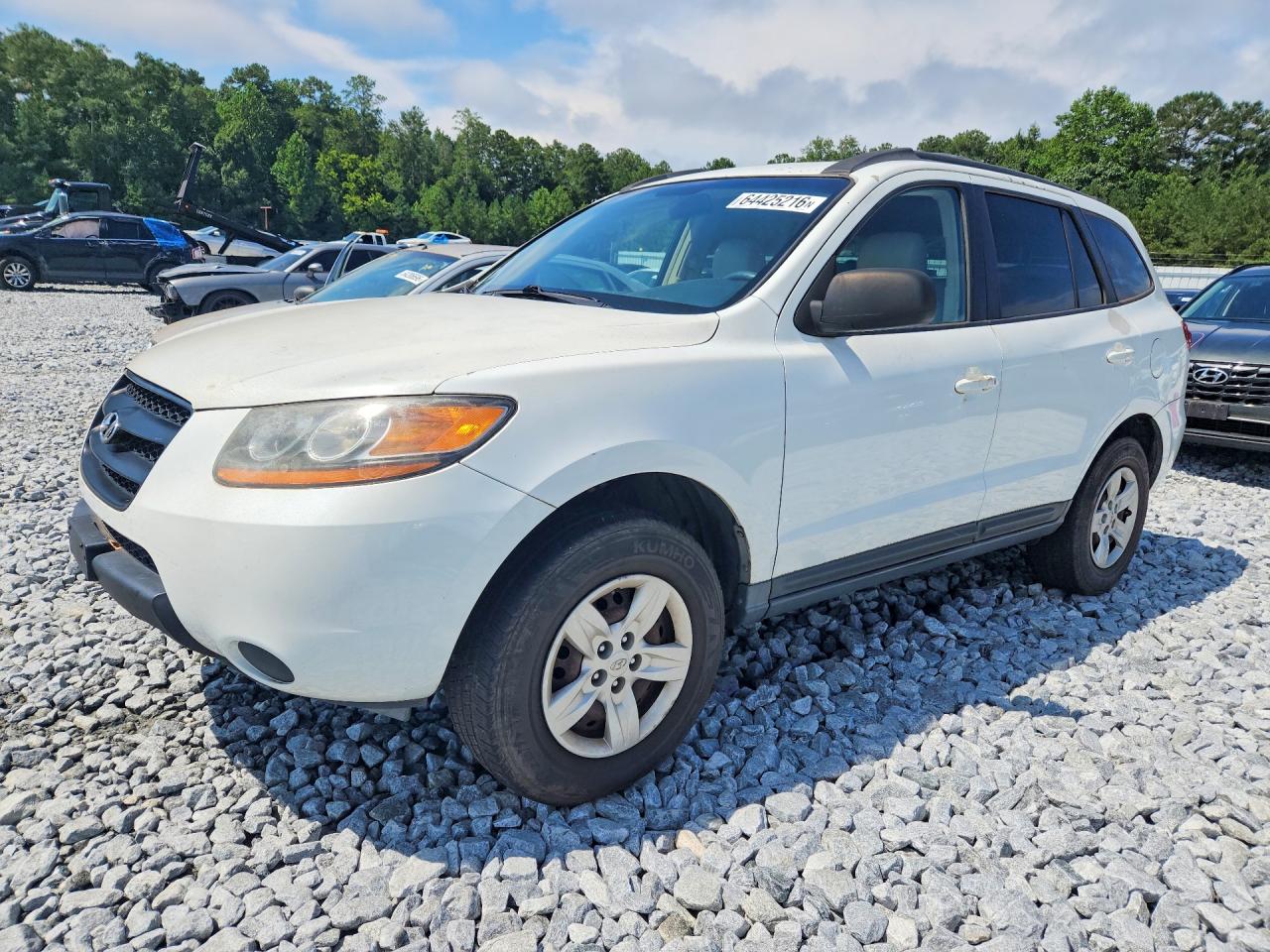 2009 Hyundai Santa Fe Gls White vin: 5NMSG13D79H305503
