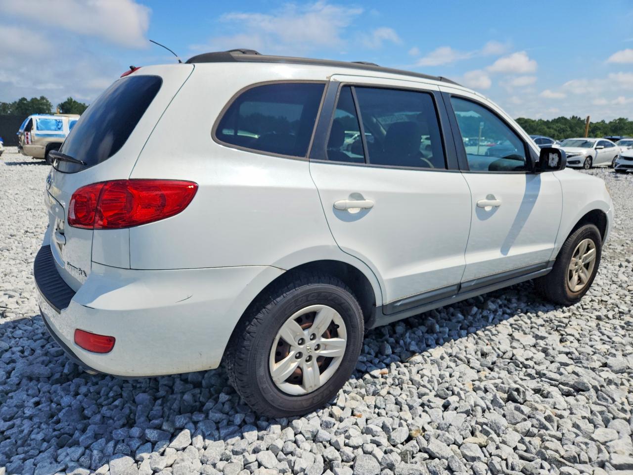 2009 Hyundai Santa Fe Gls White vin: 5NMSG13D79H305503