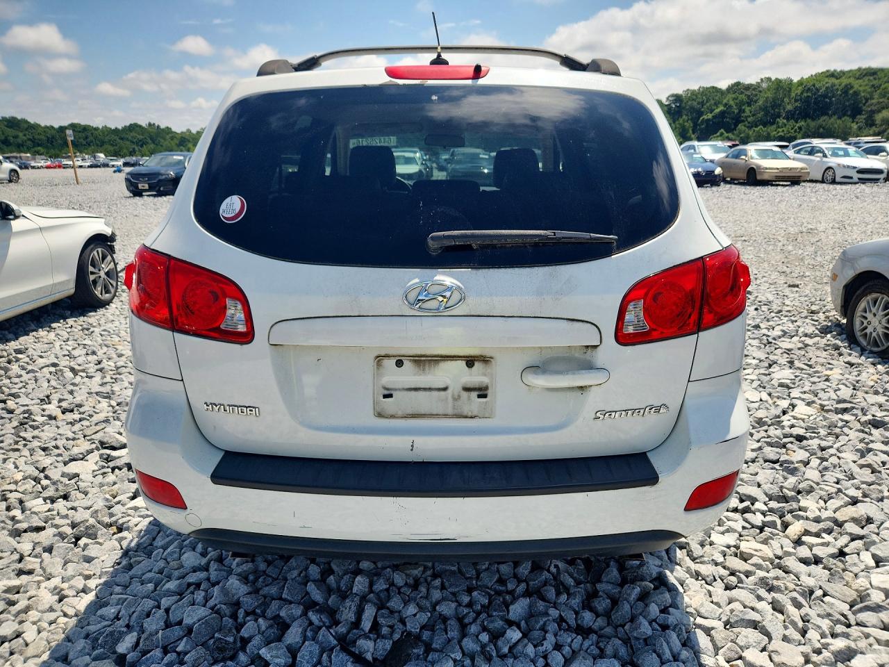 2009 Hyundai Santa Fe Gls White vin: 5NMSG13D79H305503
