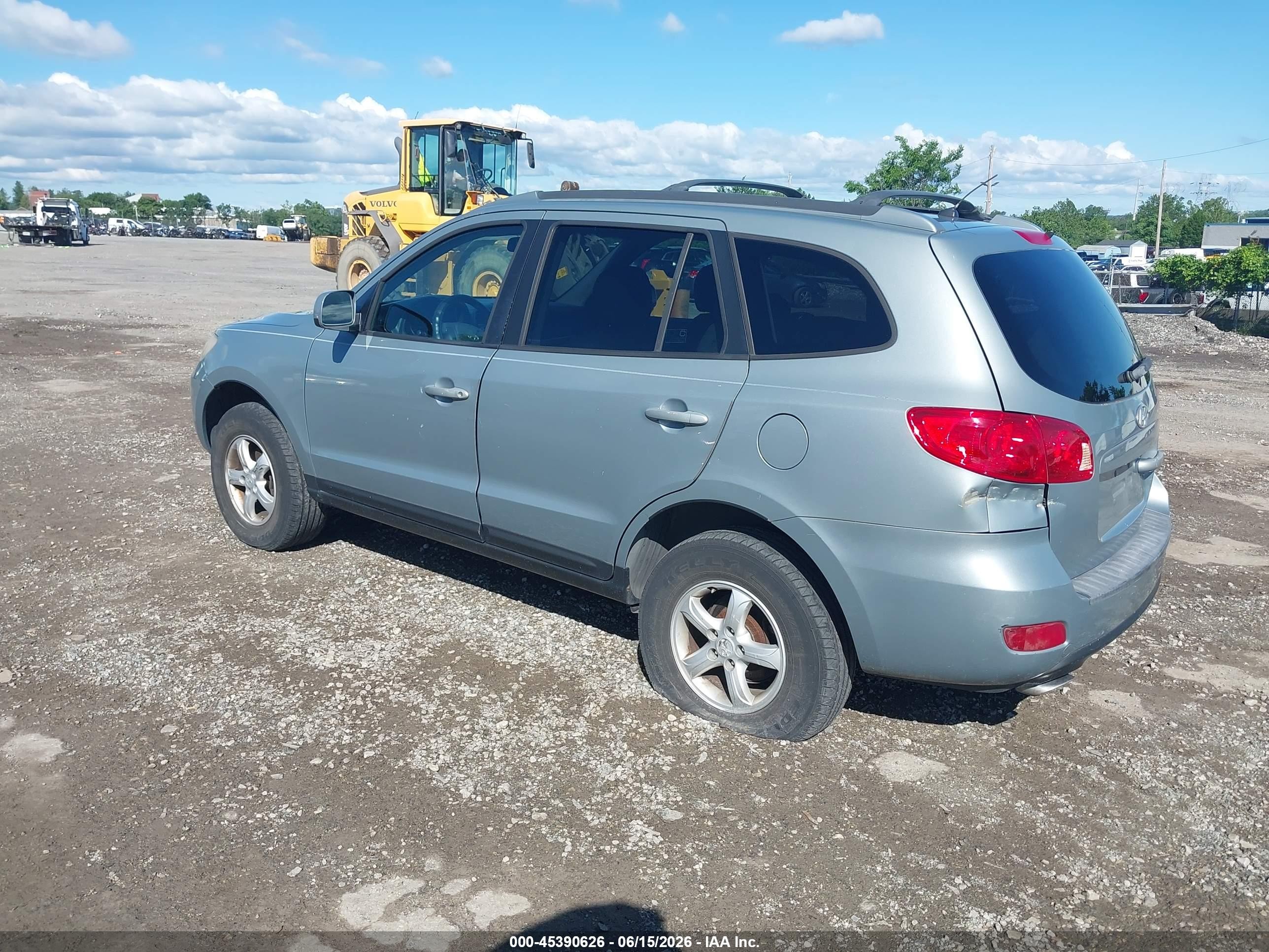 2007 Hyundai Santa Fe Gls Silver vin: 5NMSG13D87H013775
