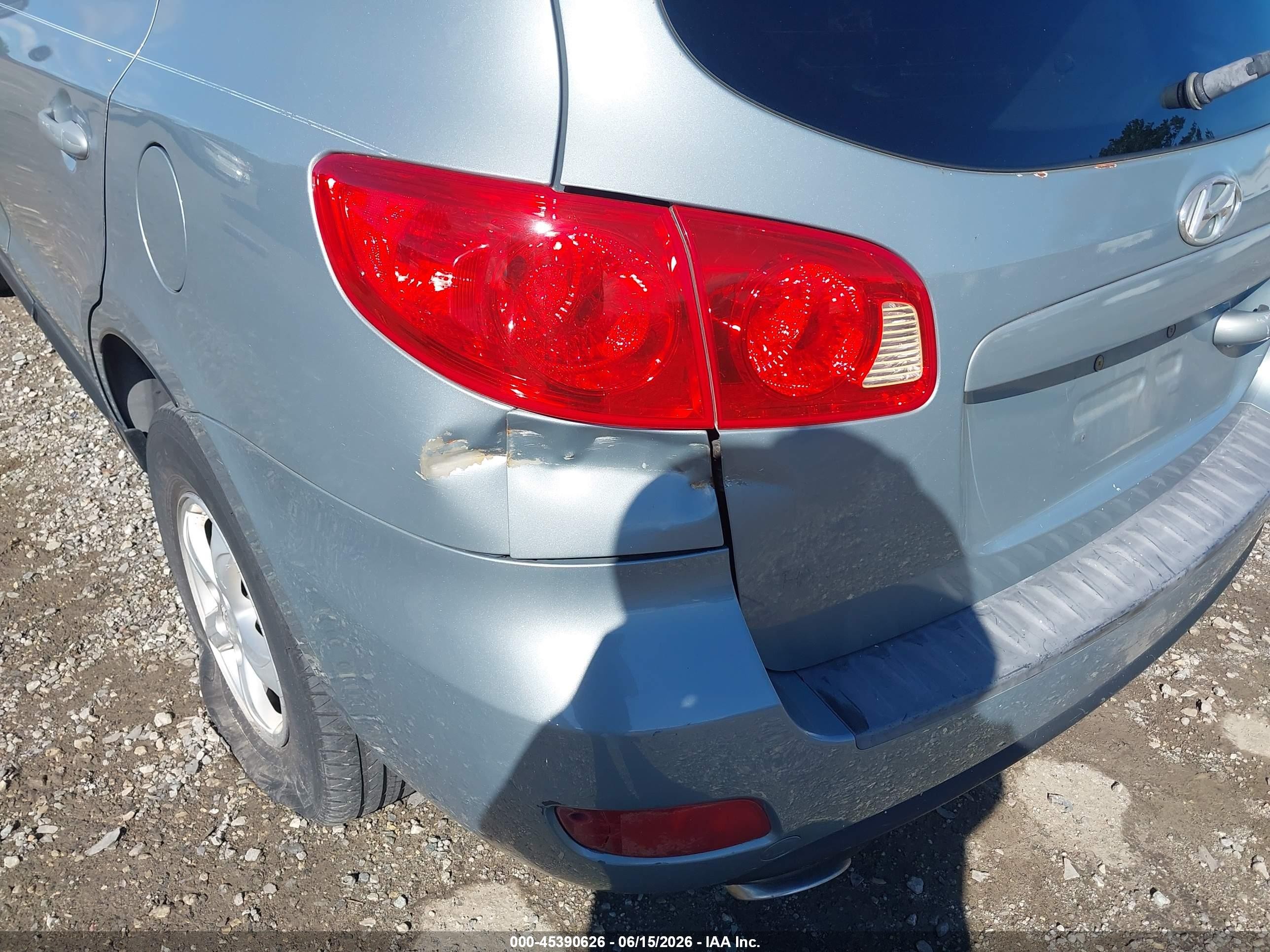 2007 Hyundai Santa Fe Gls Silver vin: 5NMSG13D87H013775