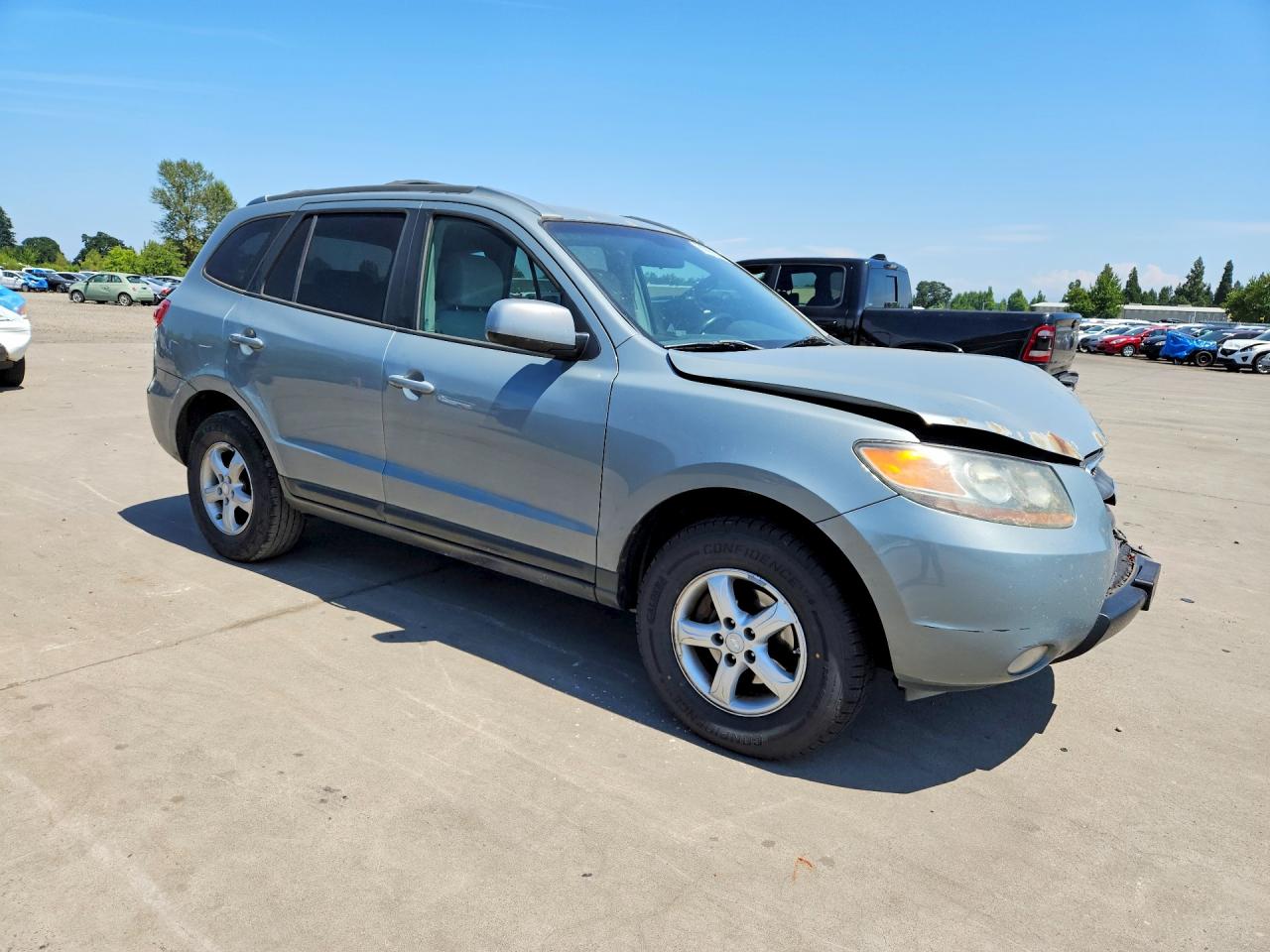 2007 Hyundai Santa Fe Gls Серый vin: 5NMSG13D87H041446