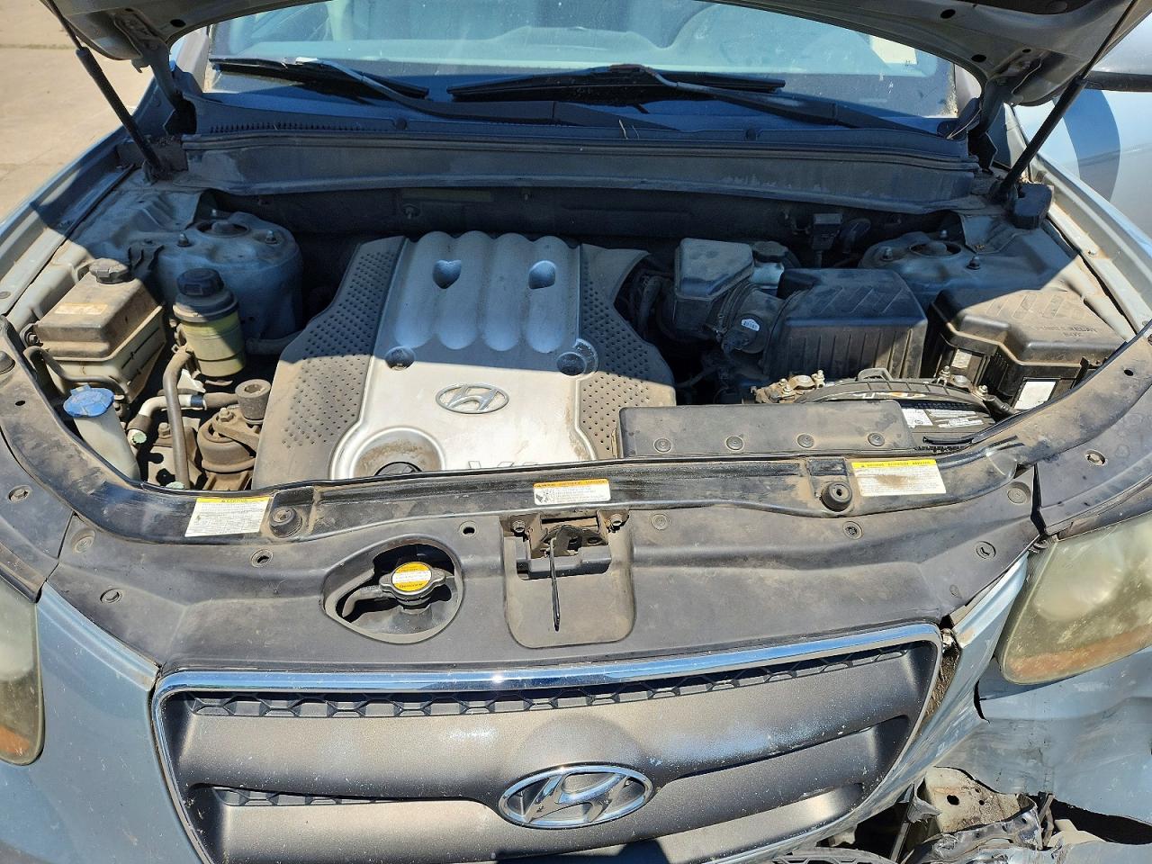 2007 Hyundai Santa Fe Gls Серый vin: 5NMSG13D87H041446