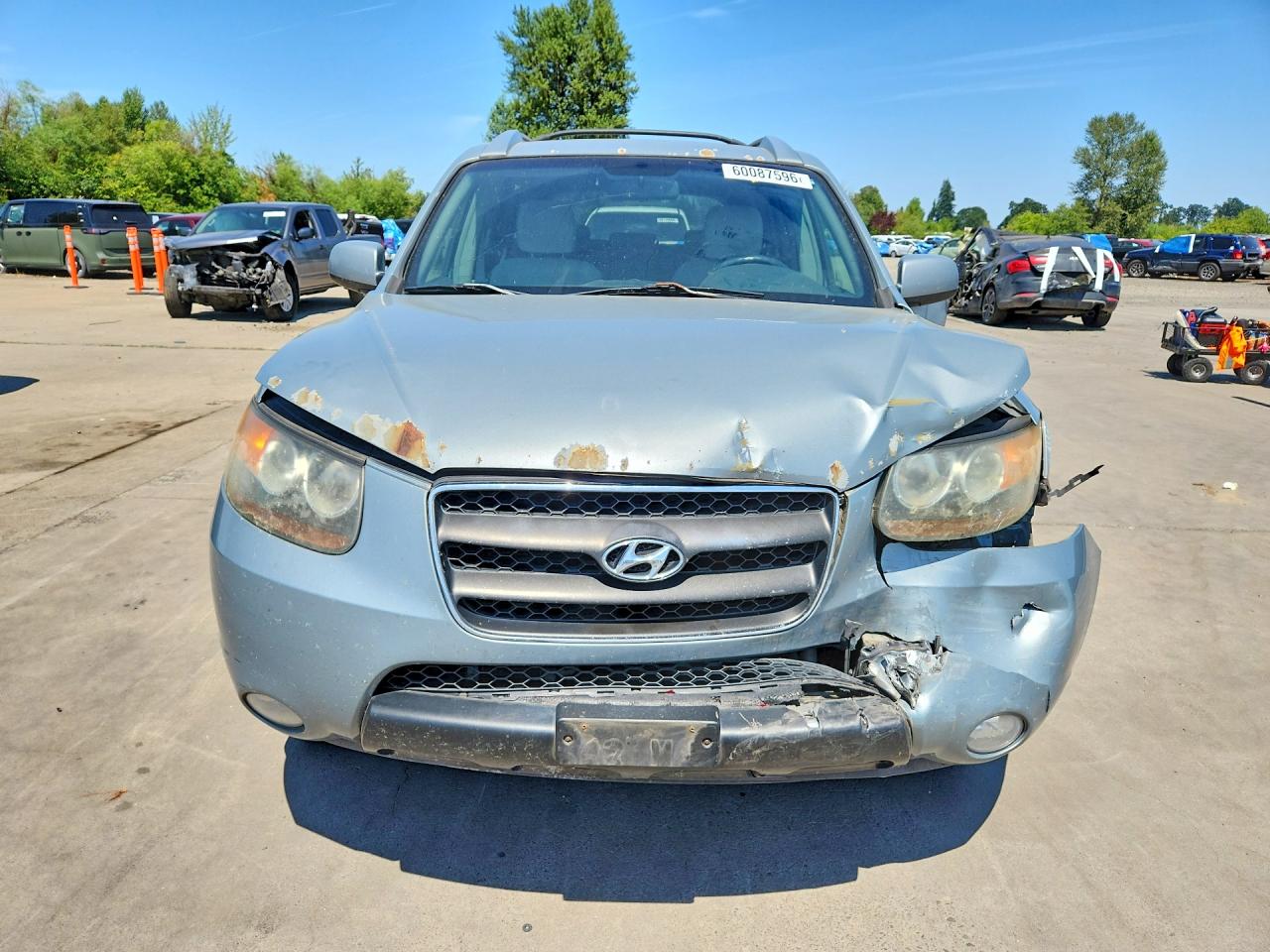 2007 Hyundai Santa Fe Gls Серый vin: 5NMSG13D87H041446