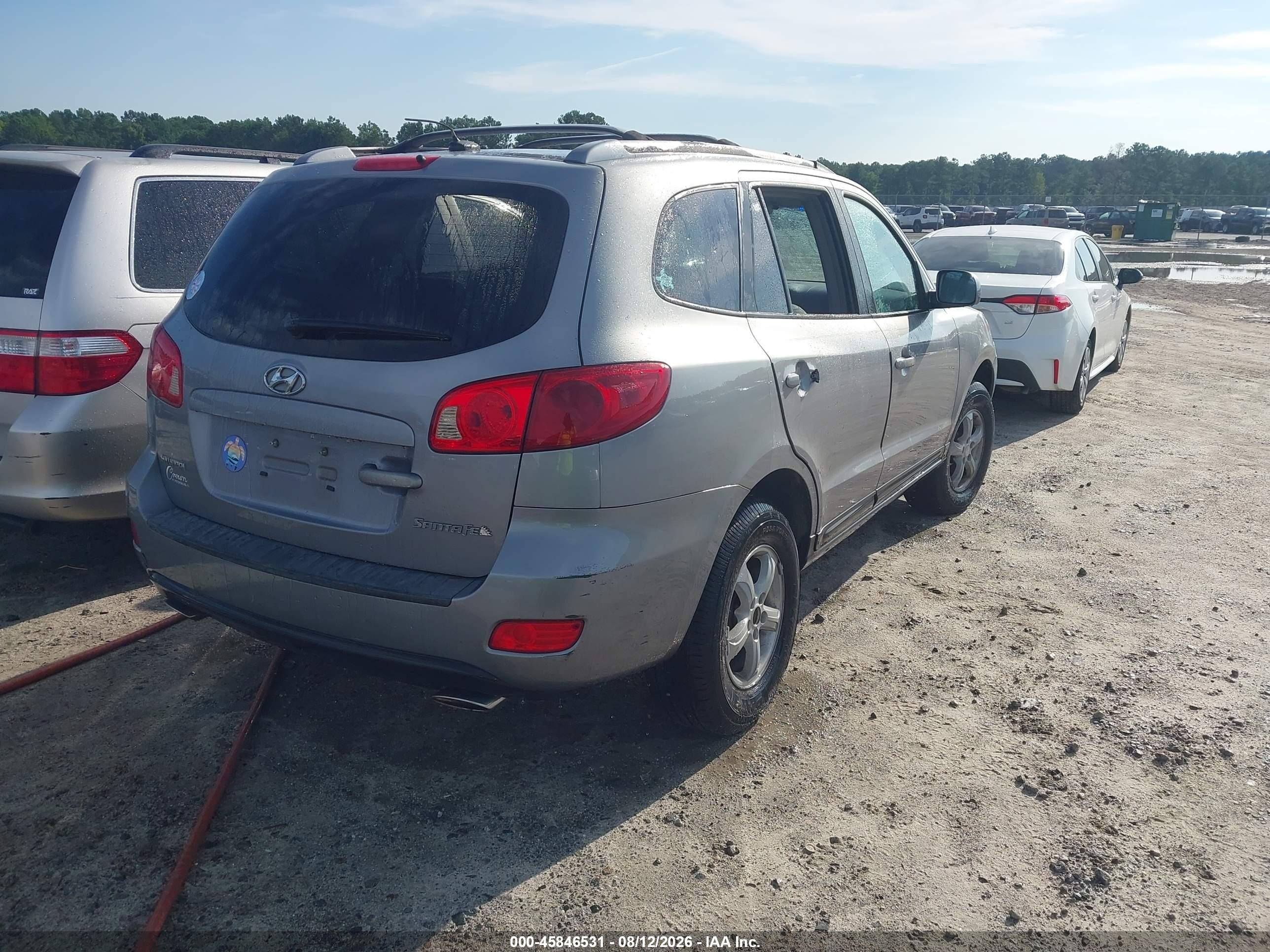 2007 Hyundai Santa Fe Gls Gray vin: 5NMSG13D87H093630