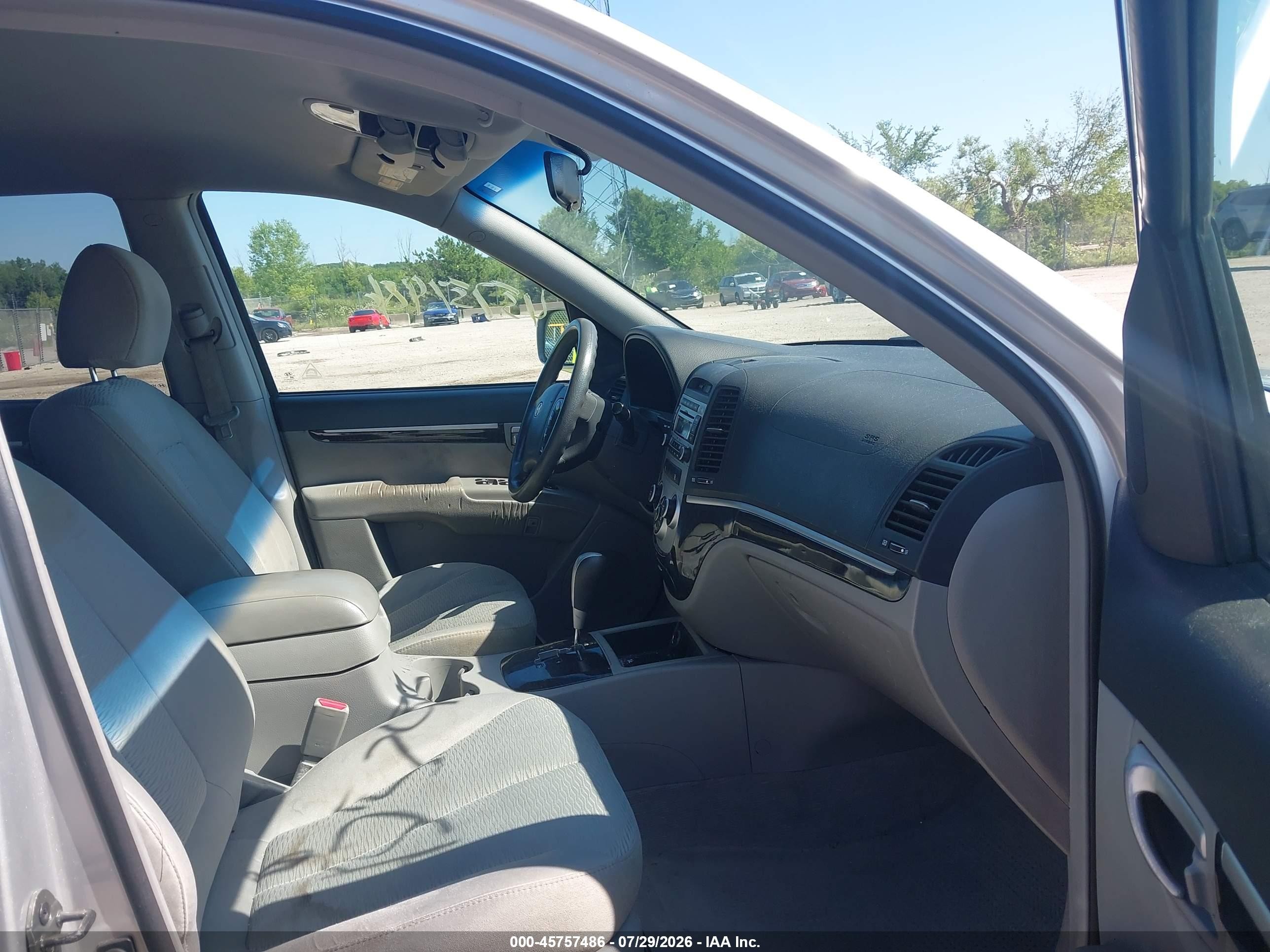 2007 Hyundai Santa Fe Gls Silver vin: 5NMSG13D87H098763