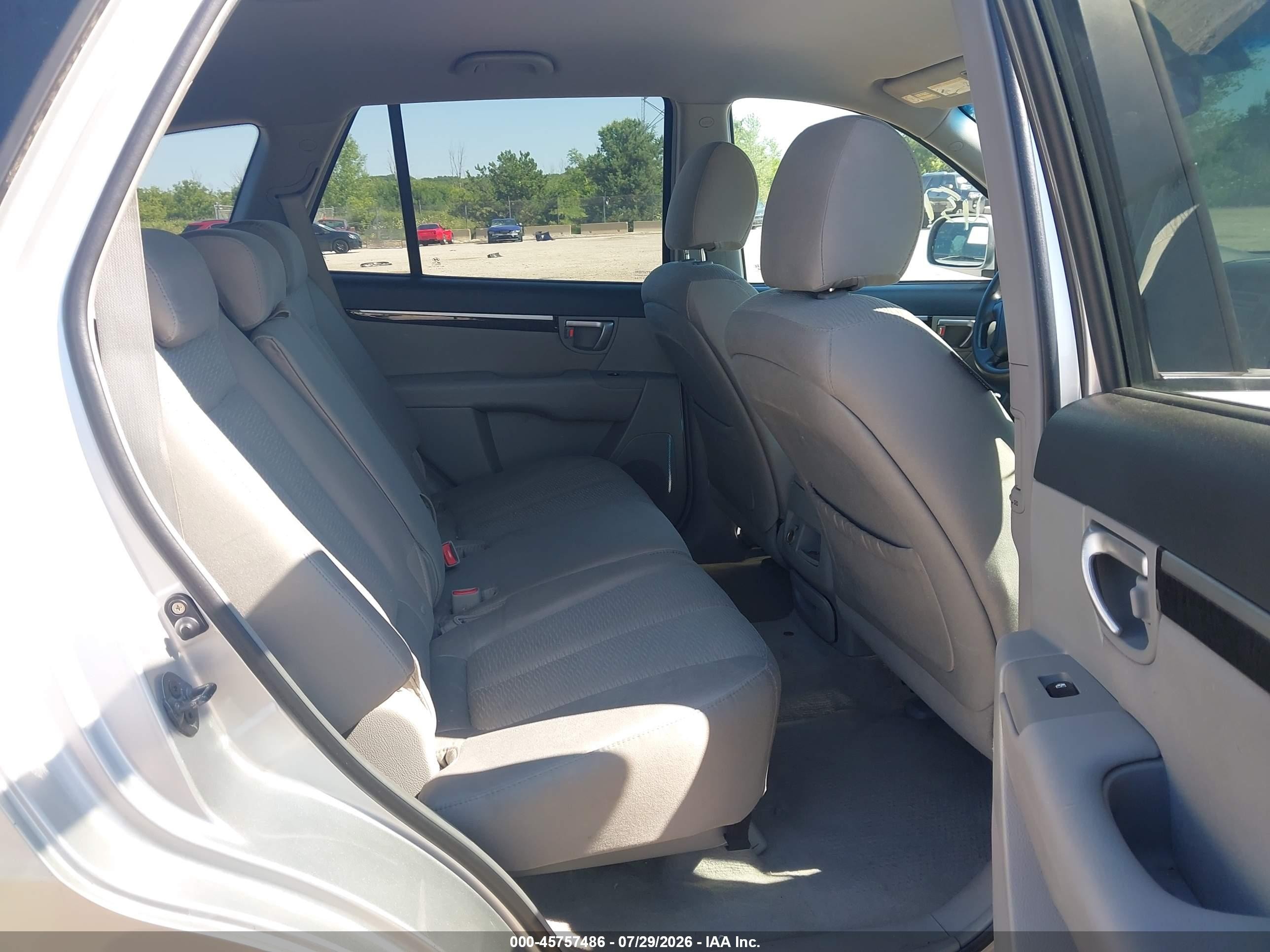 2007 Hyundai Santa Fe Gls Silver vin: 5NMSG13D87H098763