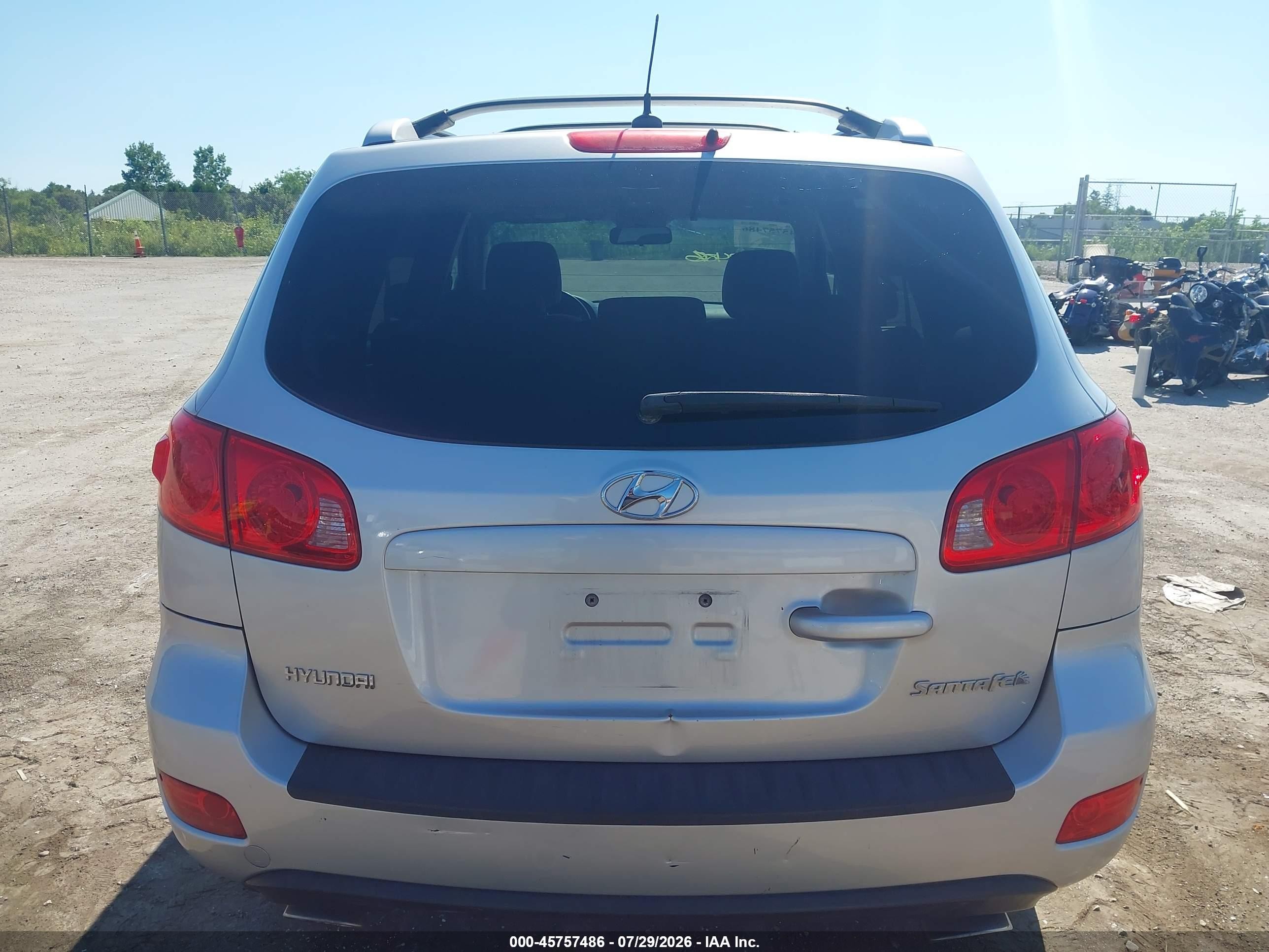 2007 Hyundai Santa Fe Gls Silver vin: 5NMSG13D87H098763