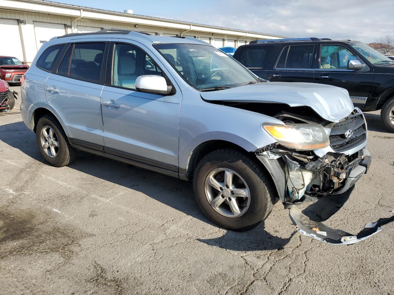 2007 Hyundai Santa Fe Gls Blue vin: 5NMSG13D87H120258