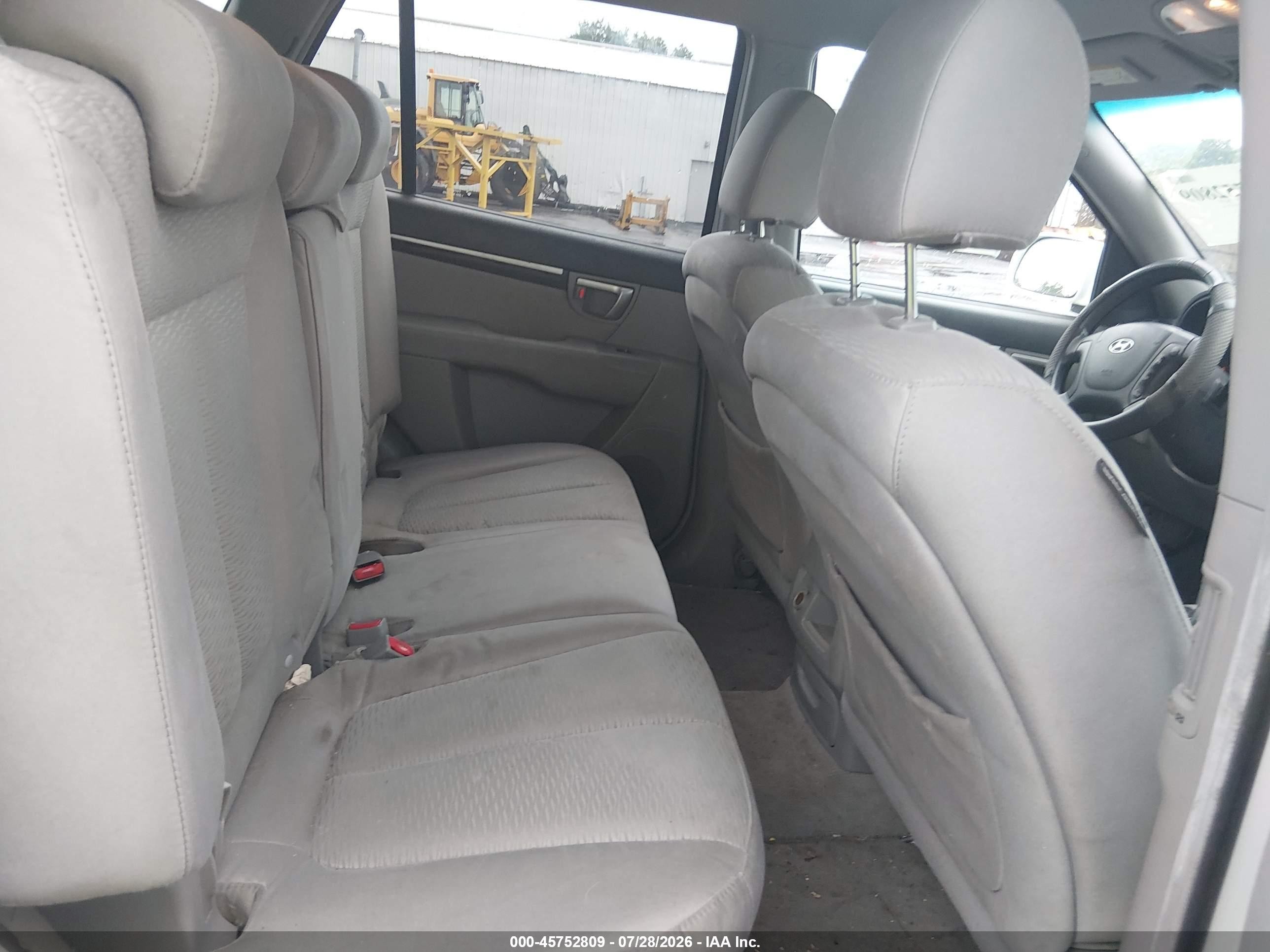2007 Hyundai Santa Fe Gls White vin: 5NMSG13D87H124388