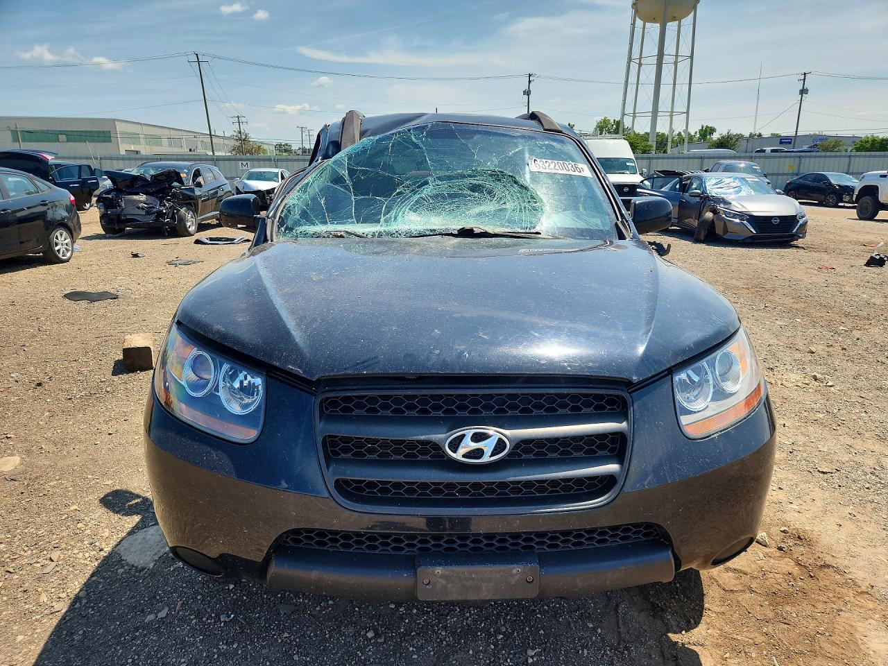 2008 Hyundai Santa Fe Gls Black vin: 5NMSG13D88H148286