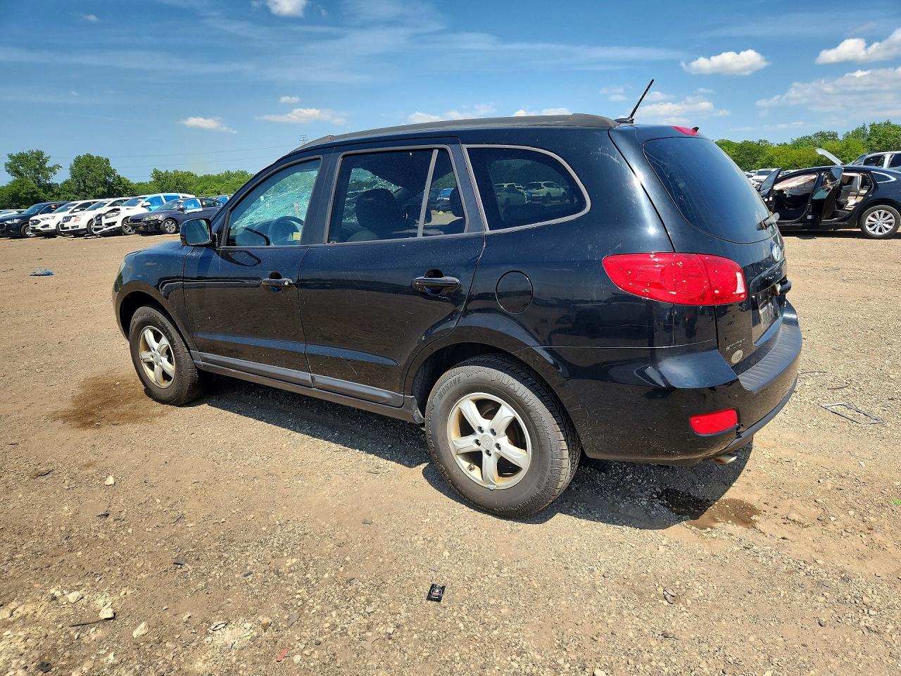 2008 Hyundai Santa Fe Gls Black vin: 5NMSG13D88H148286