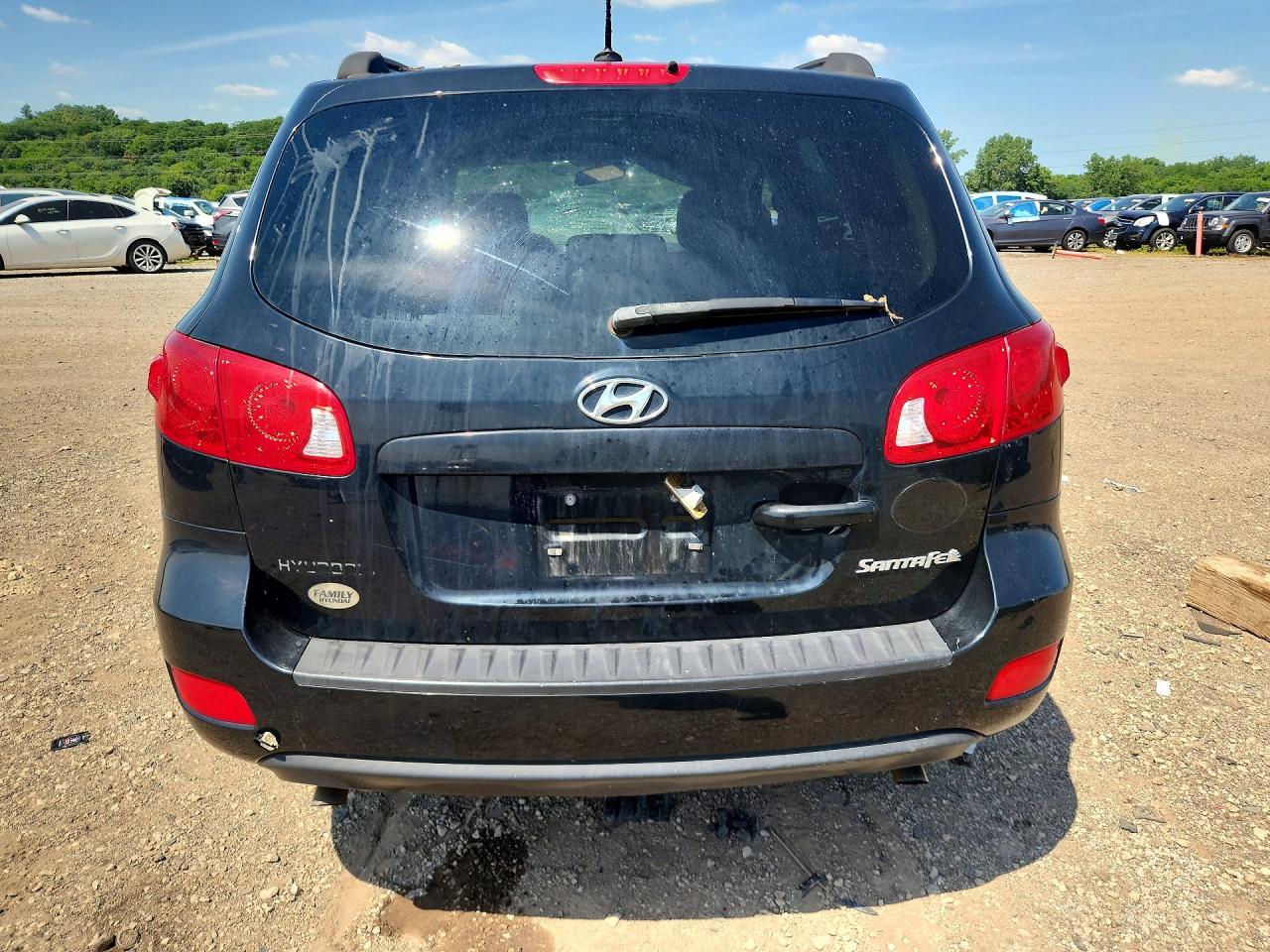 2008 Hyundai Santa Fe Gls Black vin: 5NMSG13D88H148286