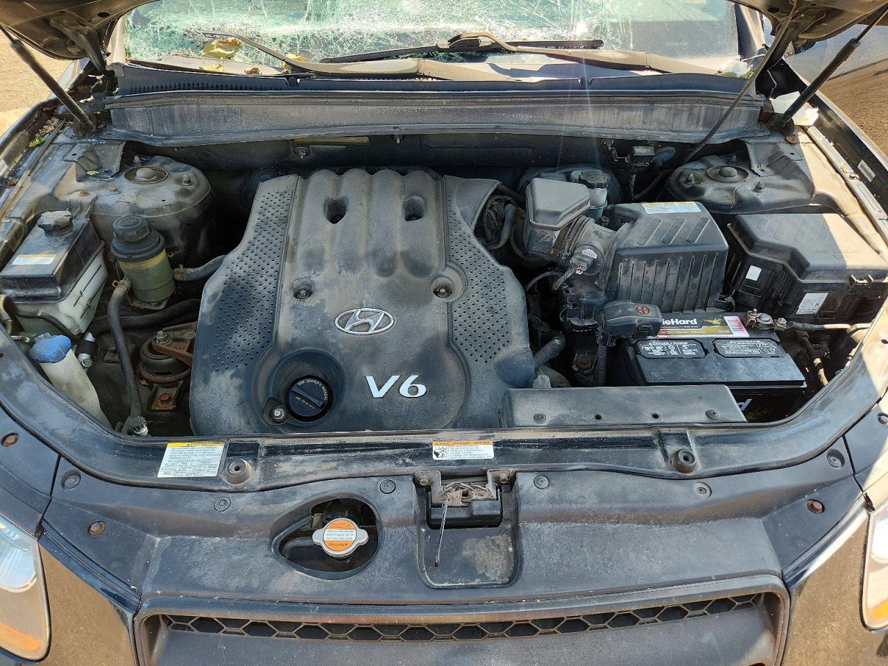 2008 Hyundai Santa Fe Gls Black vin: 5NMSG13D88H148286