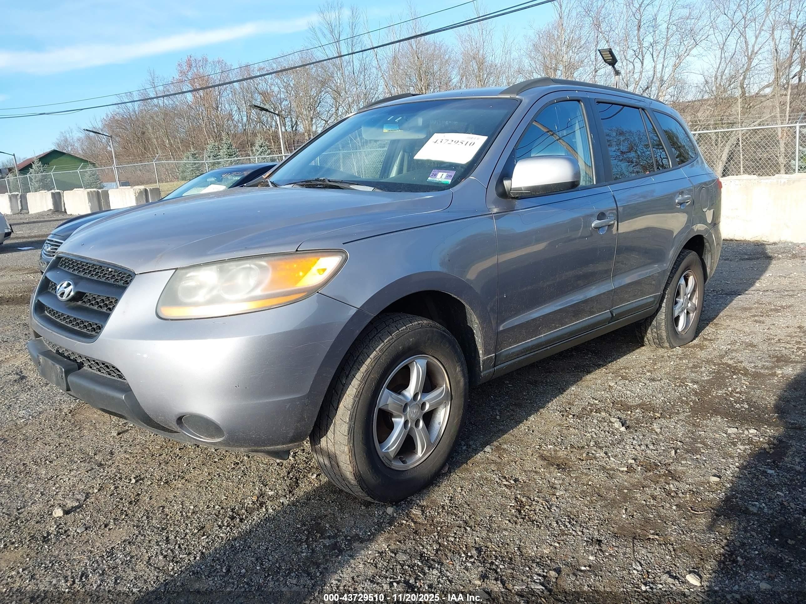 2008 Hyundai Santa Fe Gls Серый vin: 5NMSG13D88H220412