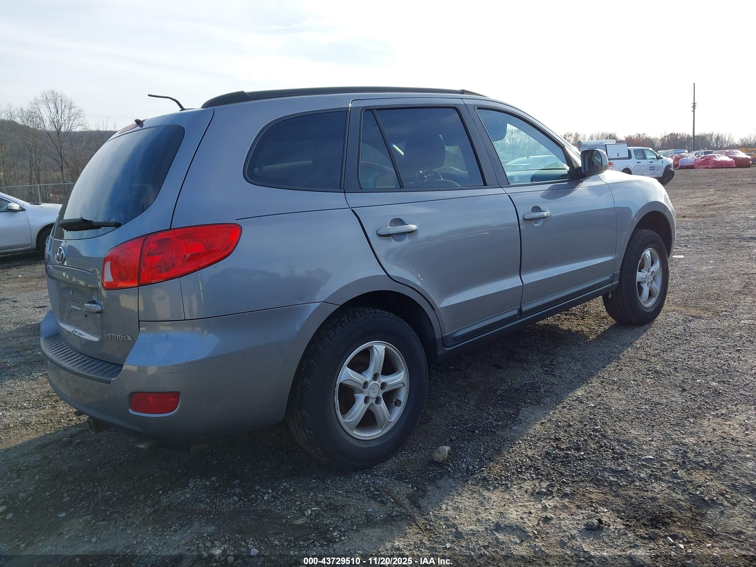 2008 Hyundai Santa Fe Gls Серый vin: 5NMSG13D88H220412