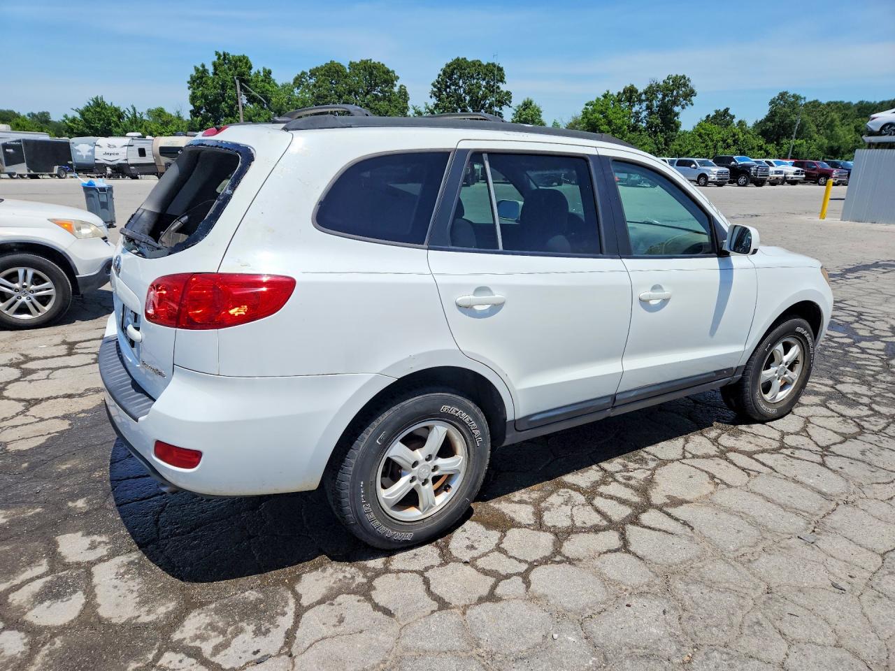 2008 Hyundai Santa Fe Gls Белый vin: 5NMSG13D88H227134