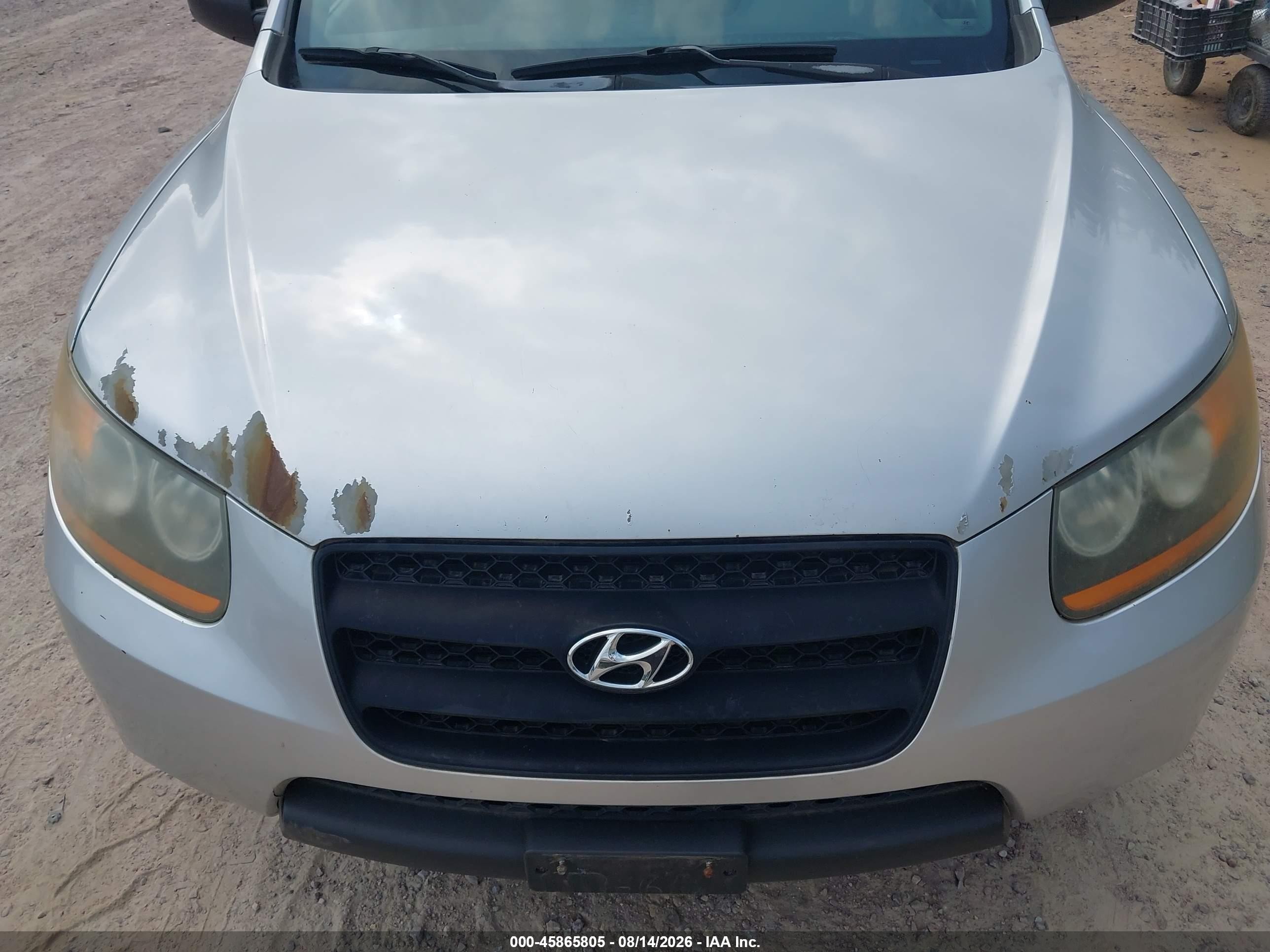 2009 Hyundai Santa Fe Gls Silver vin: 5NMSG13D89H249474