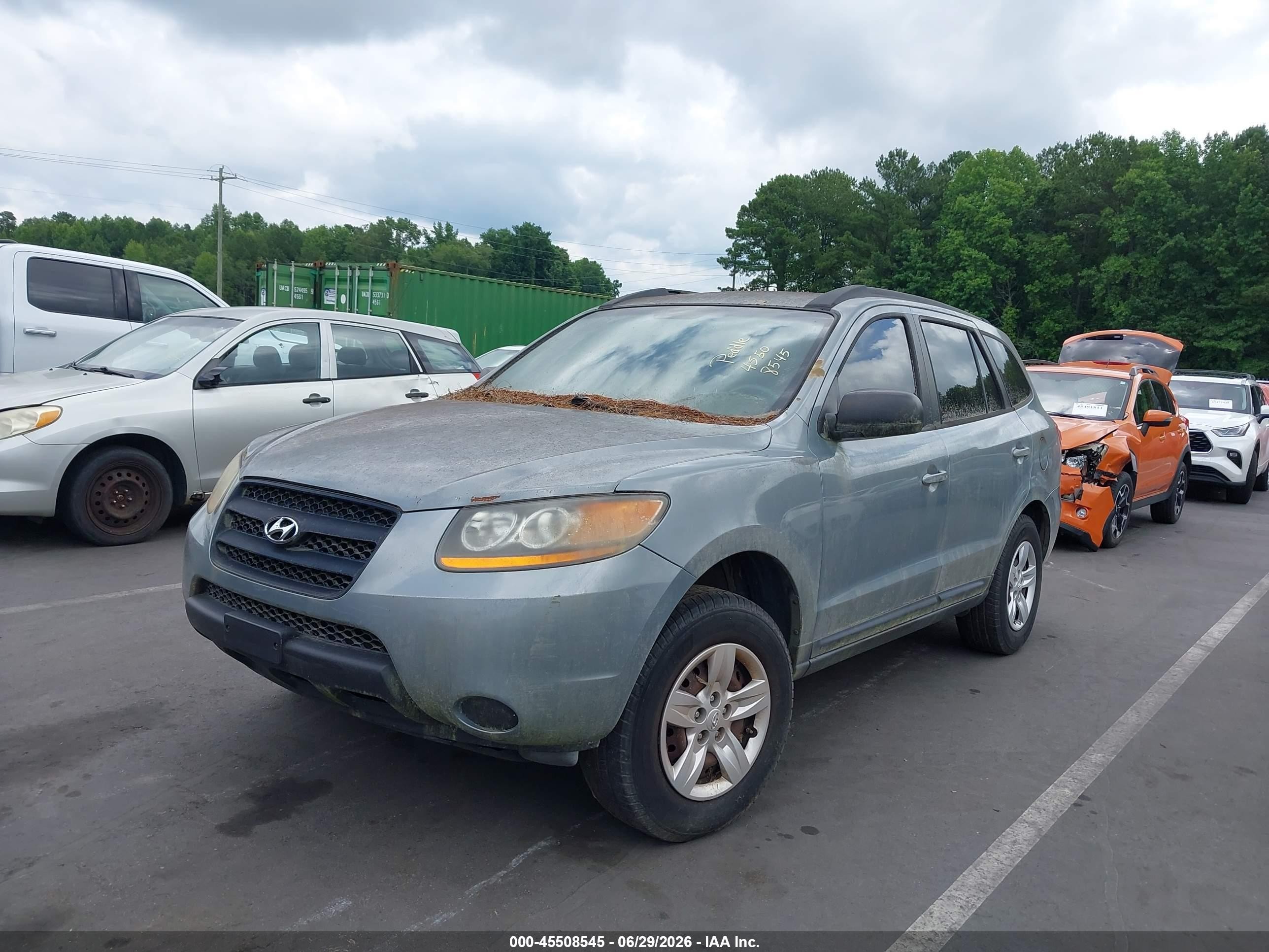 2009 Hyundai Santa Fe Gls Gray vin: 5NMSG13D89H252147