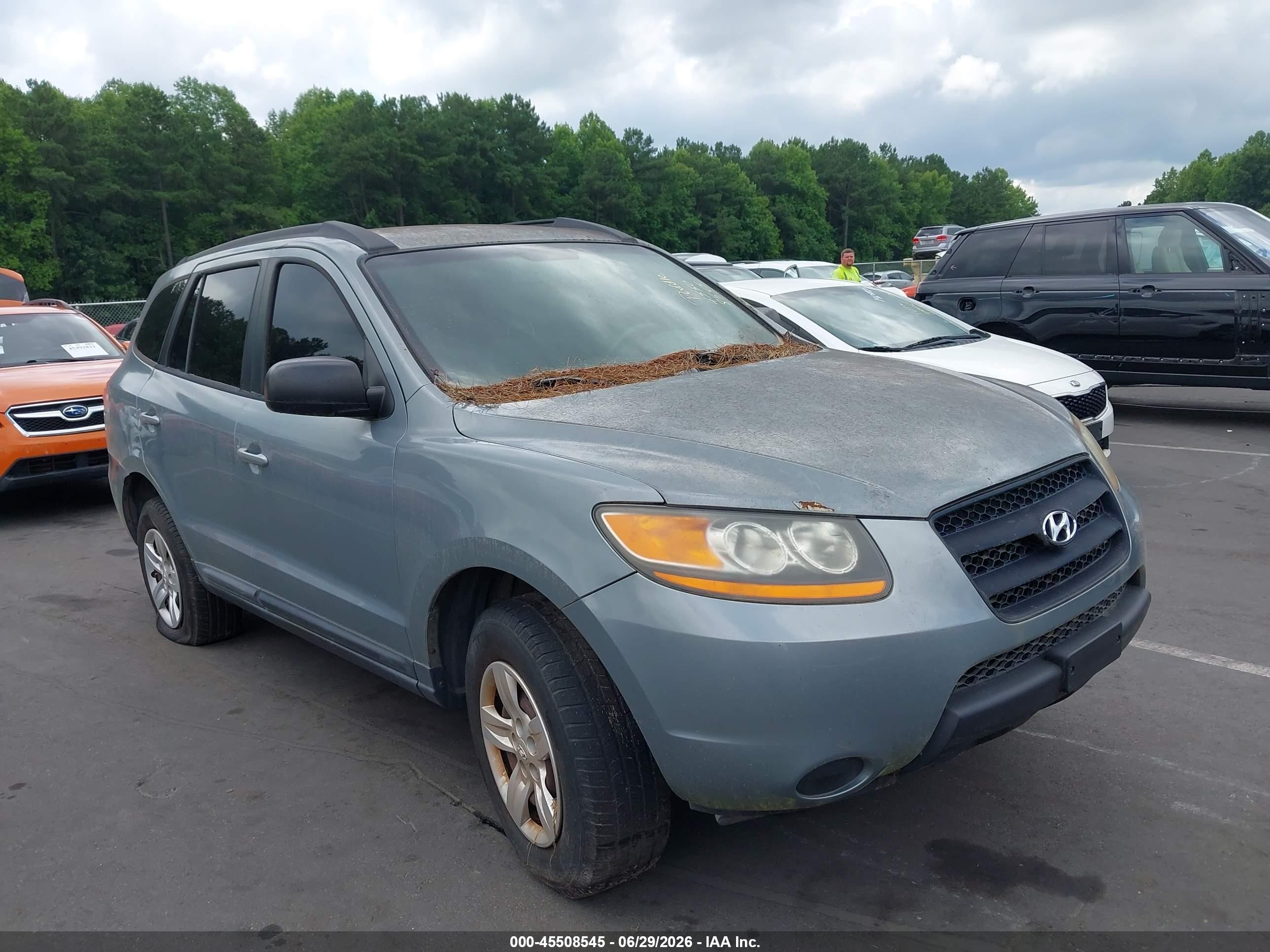 2009 Hyundai Santa Fe Gls Gray vin: 5NMSG13D89H252147
