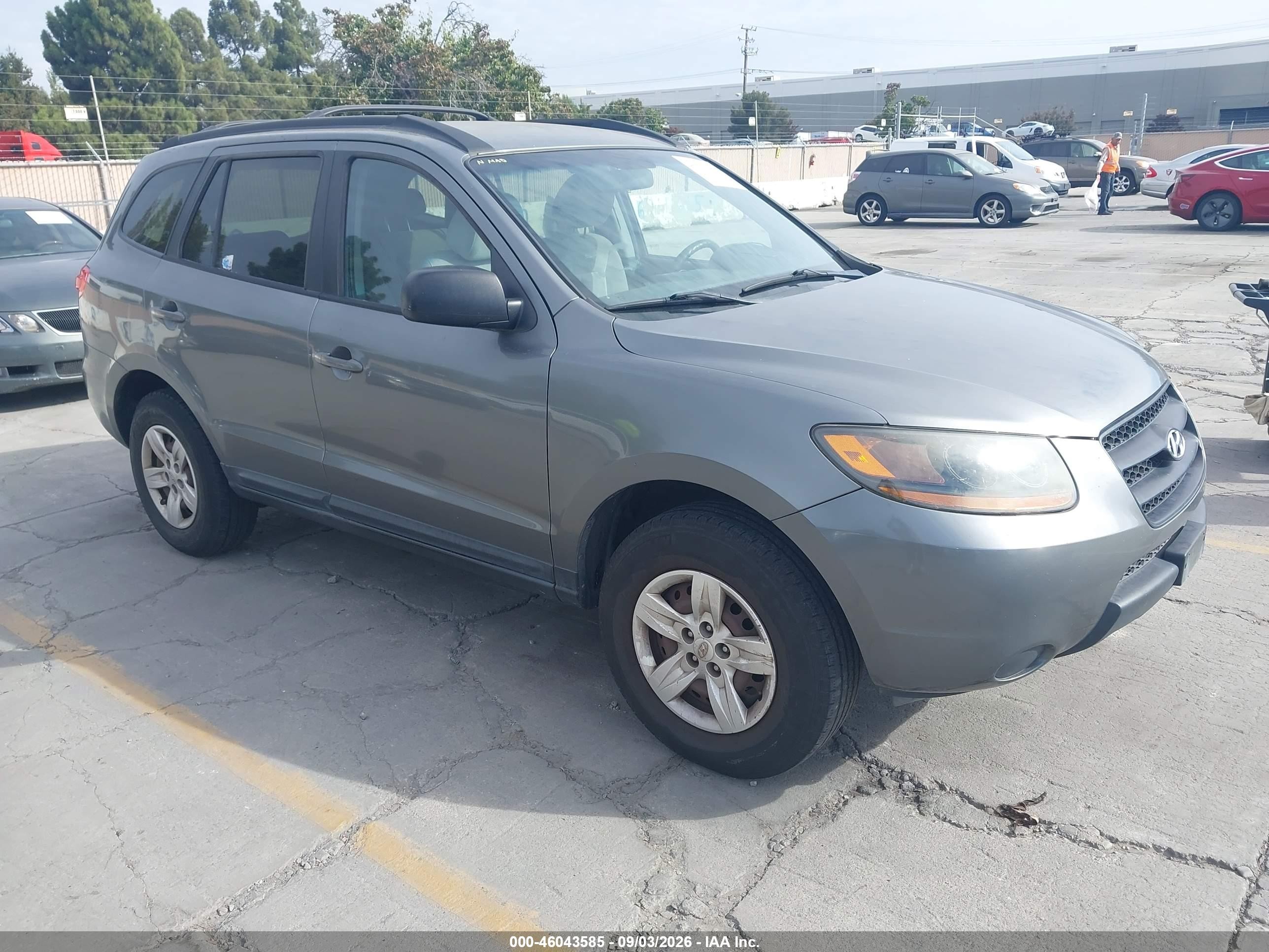 2009 Hyundai Santa Fe Gls Gray vin: 5NMSG13D89H253685