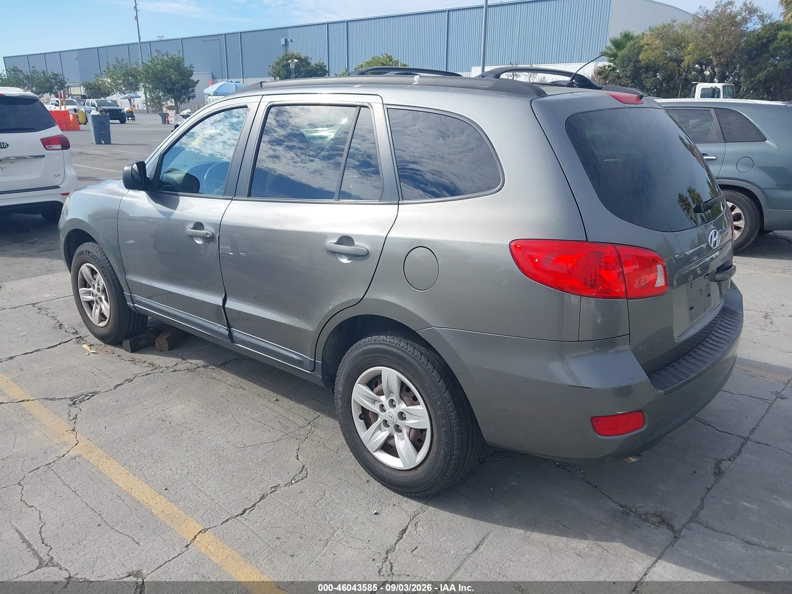 2009 Hyundai Santa Fe Gls Gray vin: 5NMSG13D89H253685
