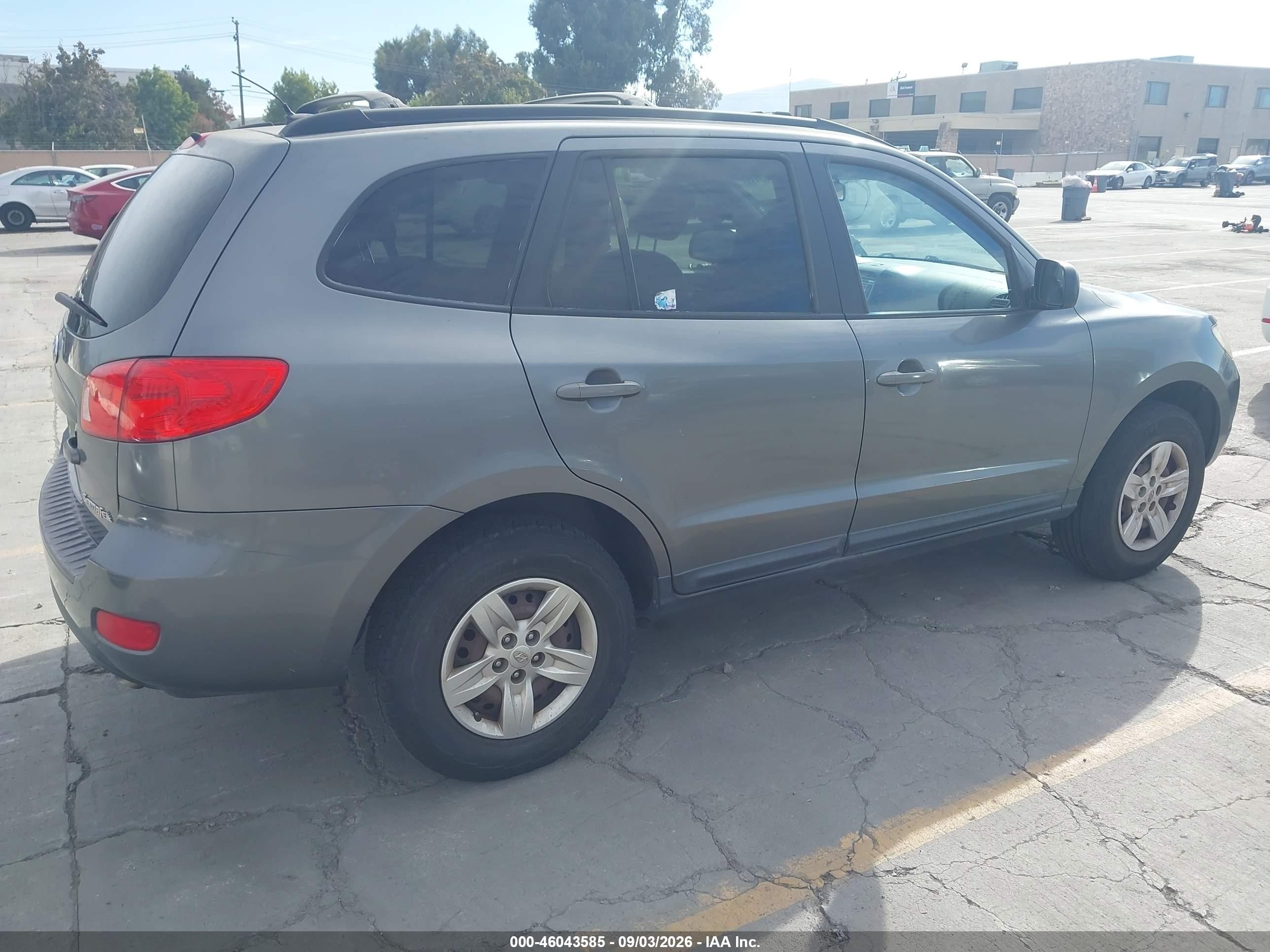 2009 Hyundai Santa Fe Gls Gray vin: 5NMSG13D89H253685