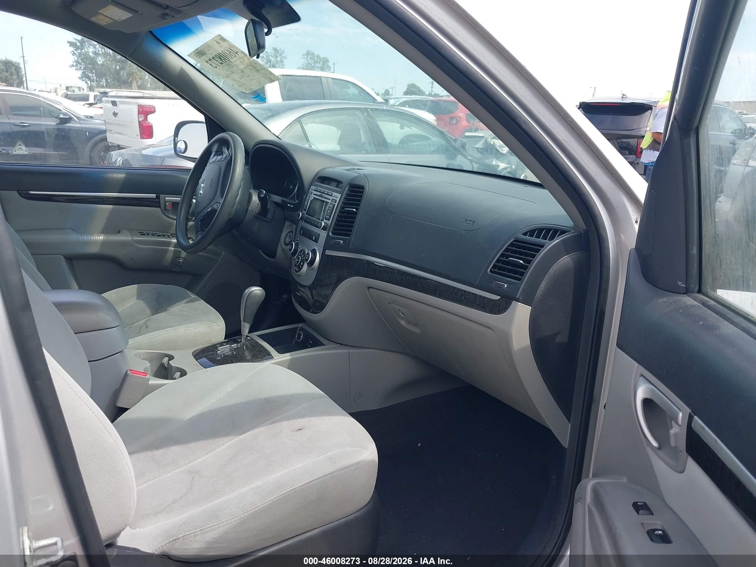 2009 Hyundai Santa Fe Gls Silver vin: 5NMSG13D89H259499